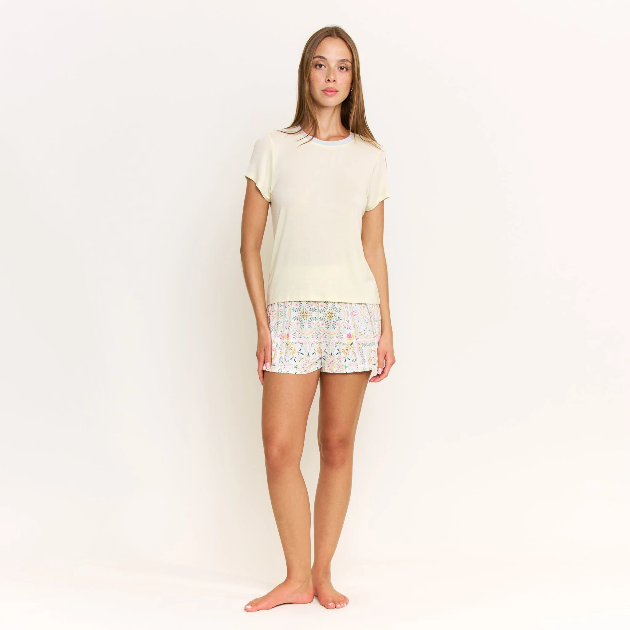 All American Boxer Shortie Set in Rosaria Tile - Image 3