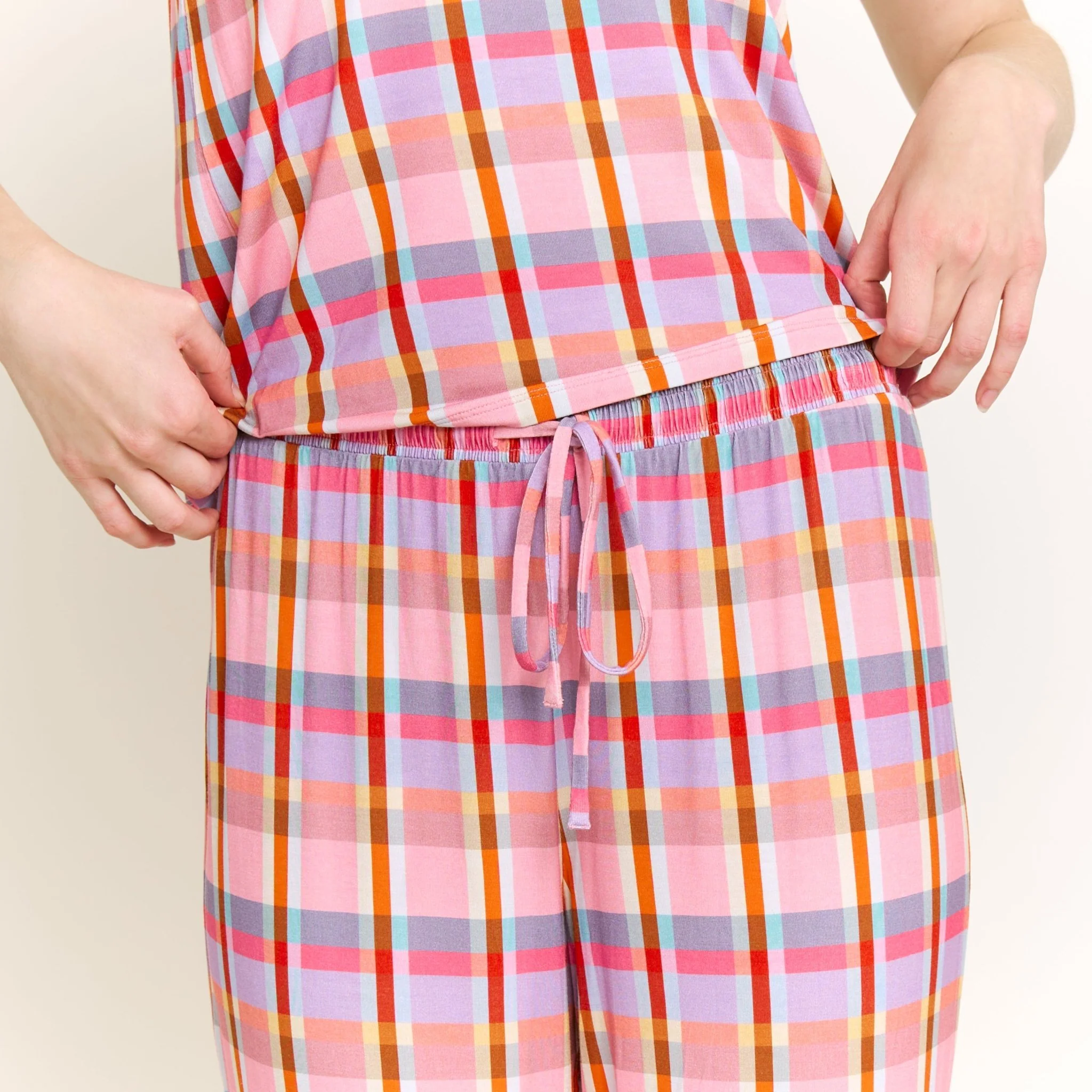 All American Tank Pant Set in Madras - Image 5