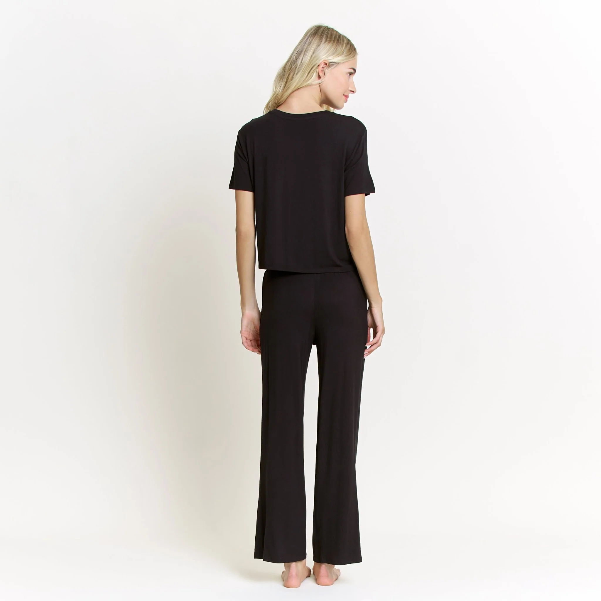 All American Tee Pant Set in Black - Image 4