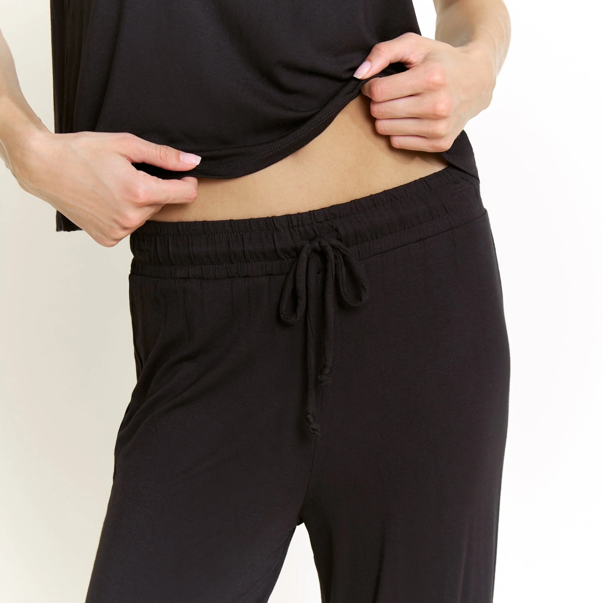All American Tee Pant Set in Black - Image 5