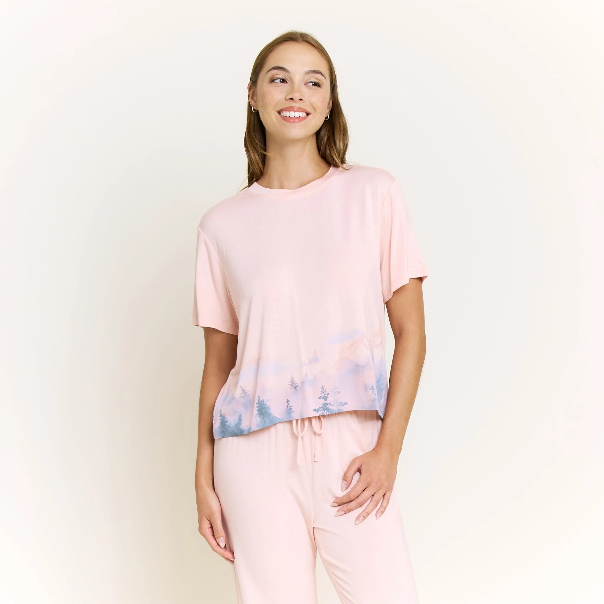 All American Tee Pant Set in Champagne Mountains - Image 2