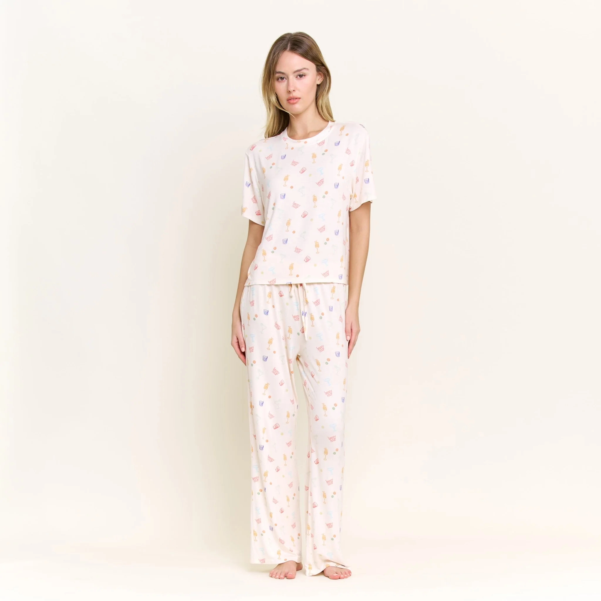 All American Tee Pant Set in Happy Hour