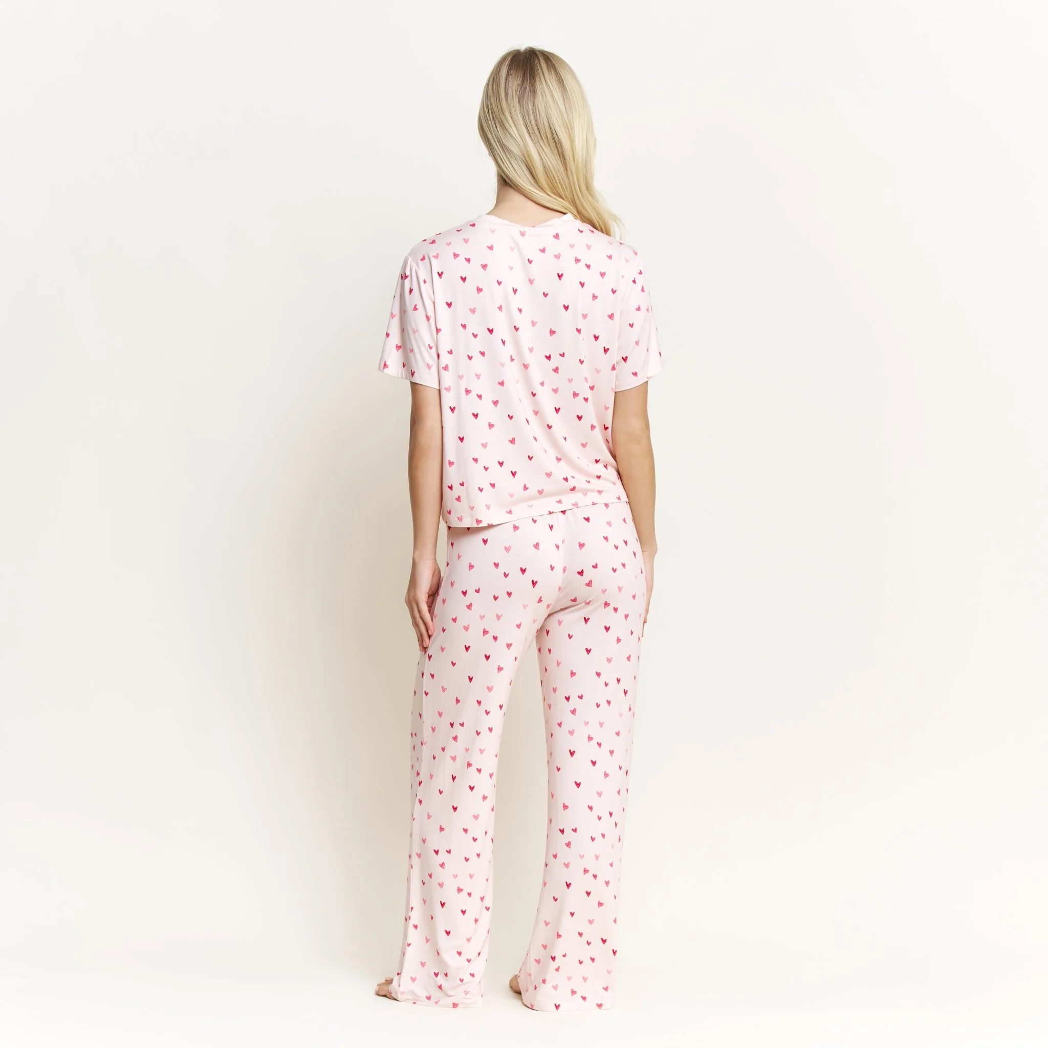 All American Tee Pant Set in Marzipan Hearts - Image 4