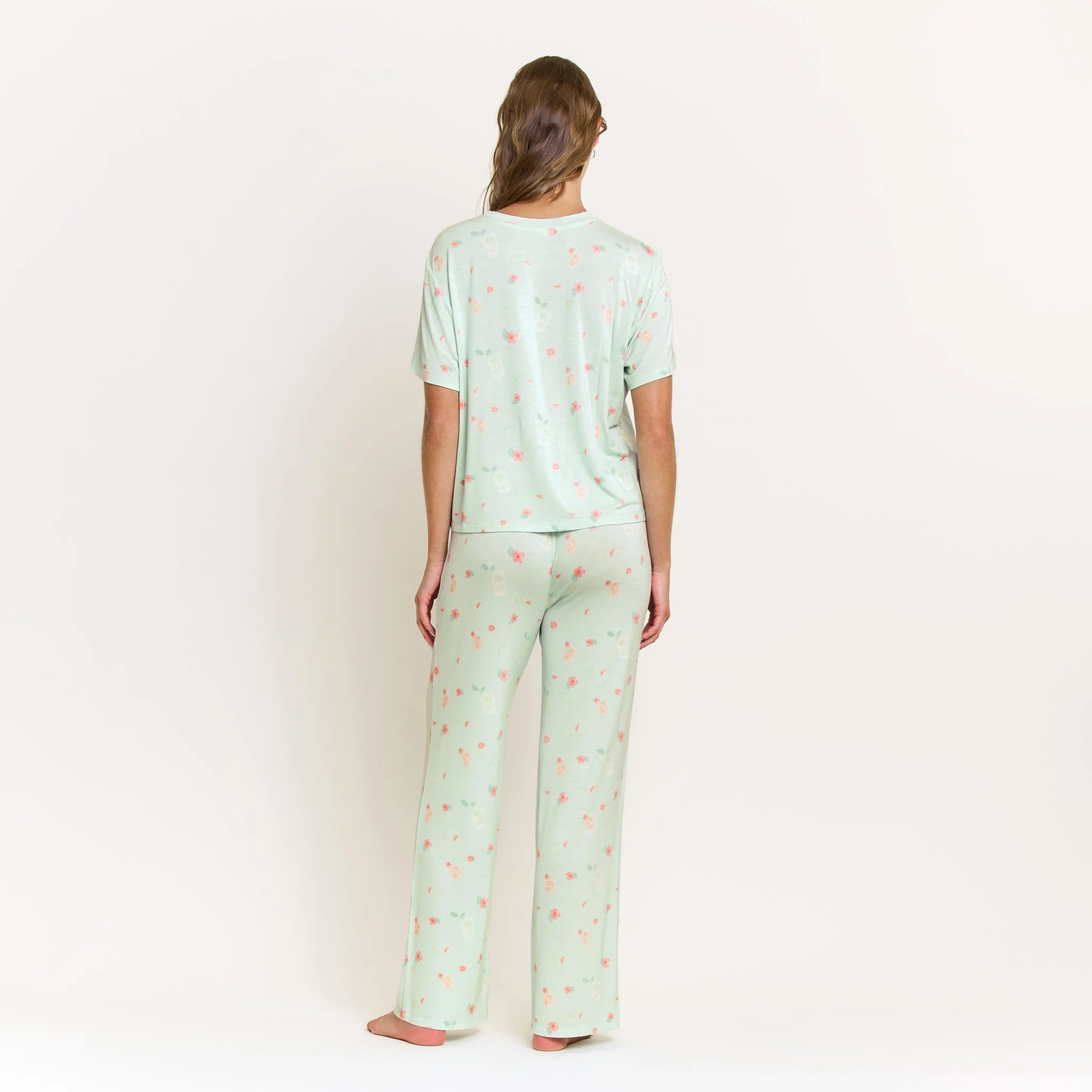 All American Tee Pant Set in Mint Mojito Bliss - Image 4