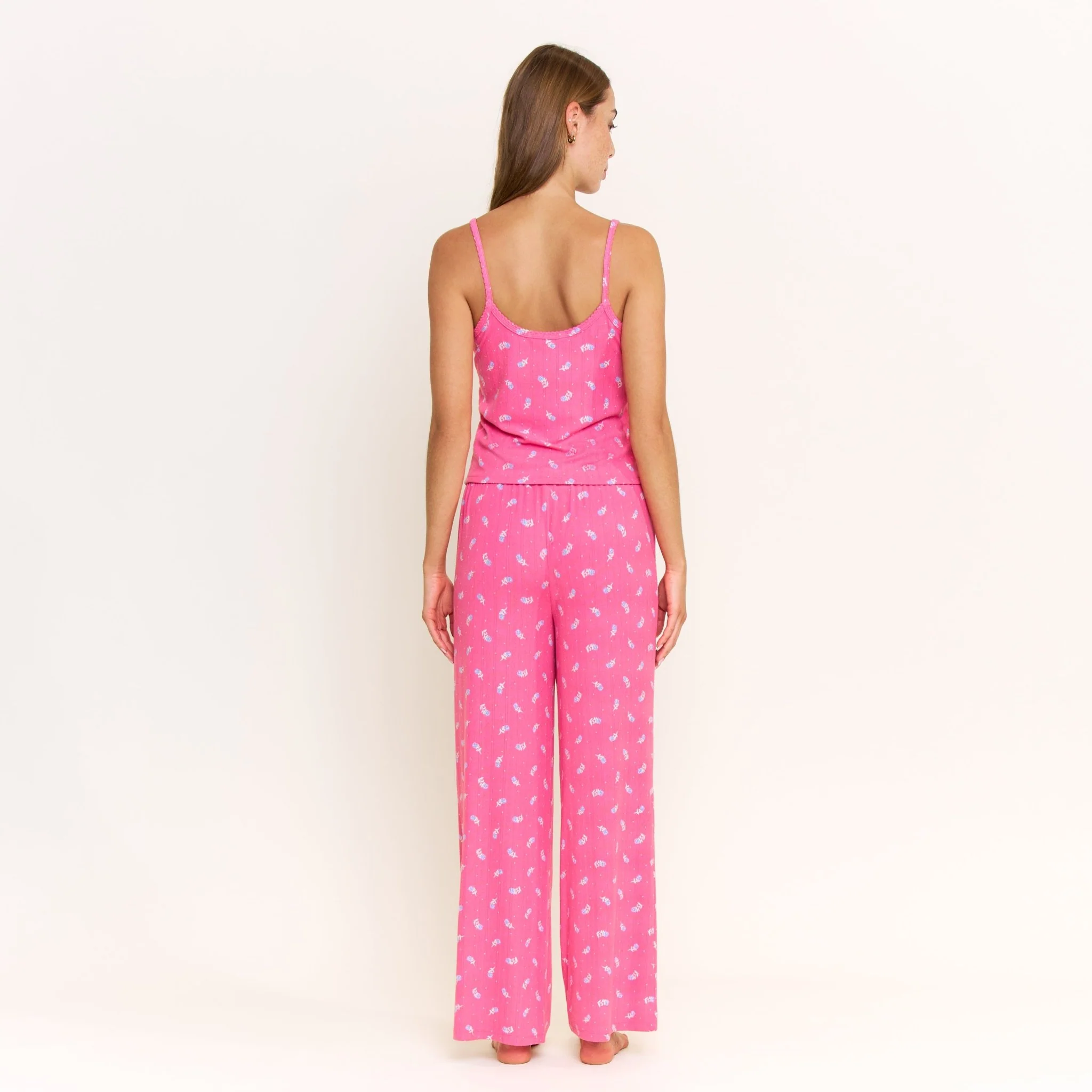 Blissful Cami Pant Set in Fuchsia Wild Rose - Image 4