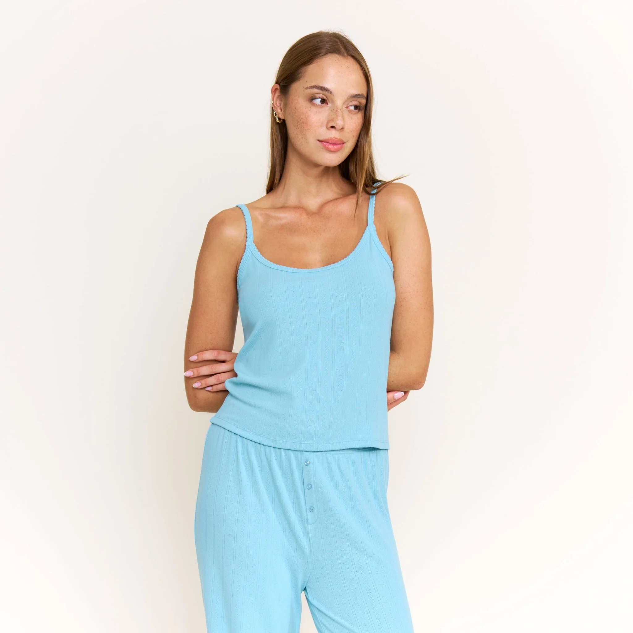 Blissful Cami Pant Set in Ocean - Image 2