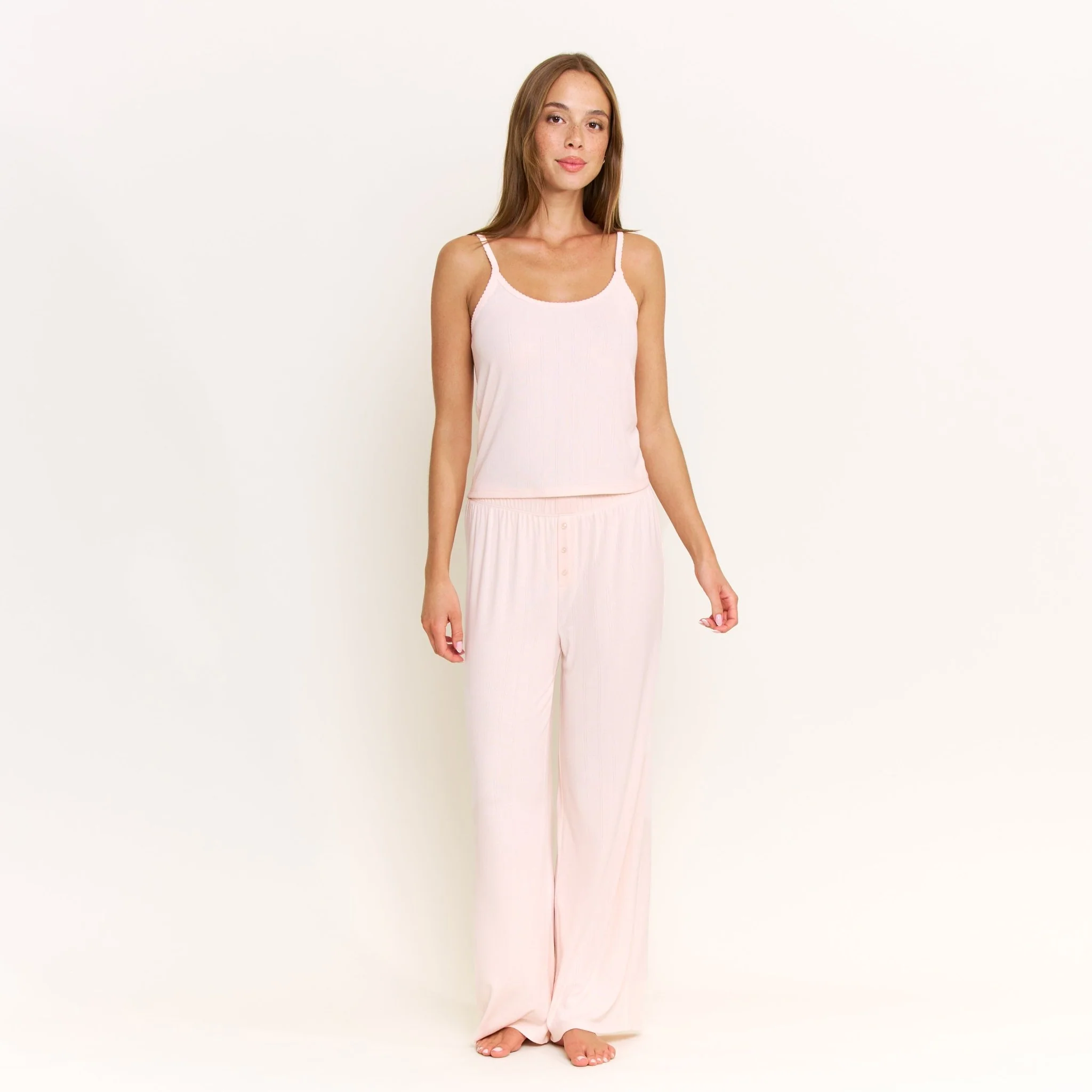 Blissful Cami Pant Set in Peach Sorbet