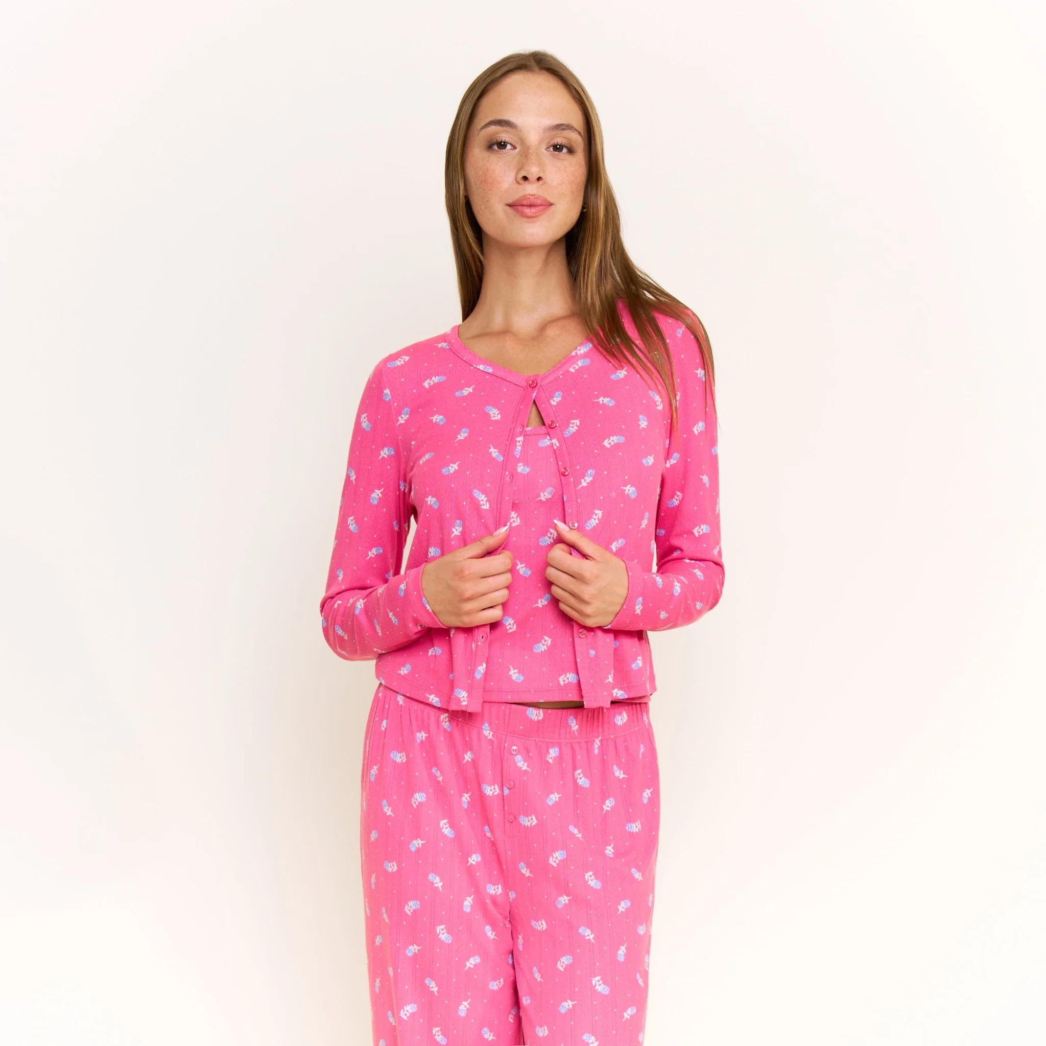 Blissful Cardigan in Fuchsia Wild Rose