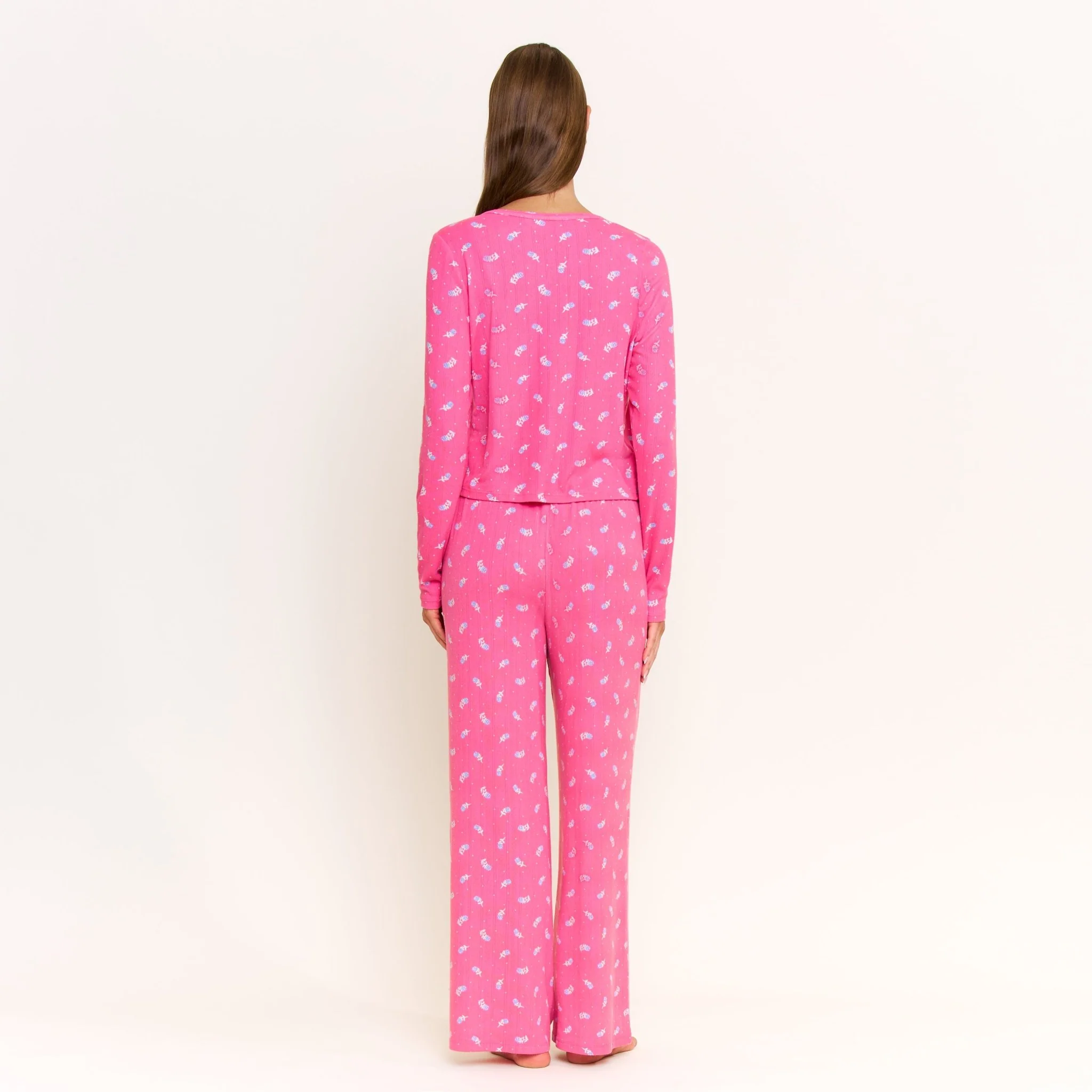 Blissful Cardigan in Fuchsia Wild Rose - Image 4