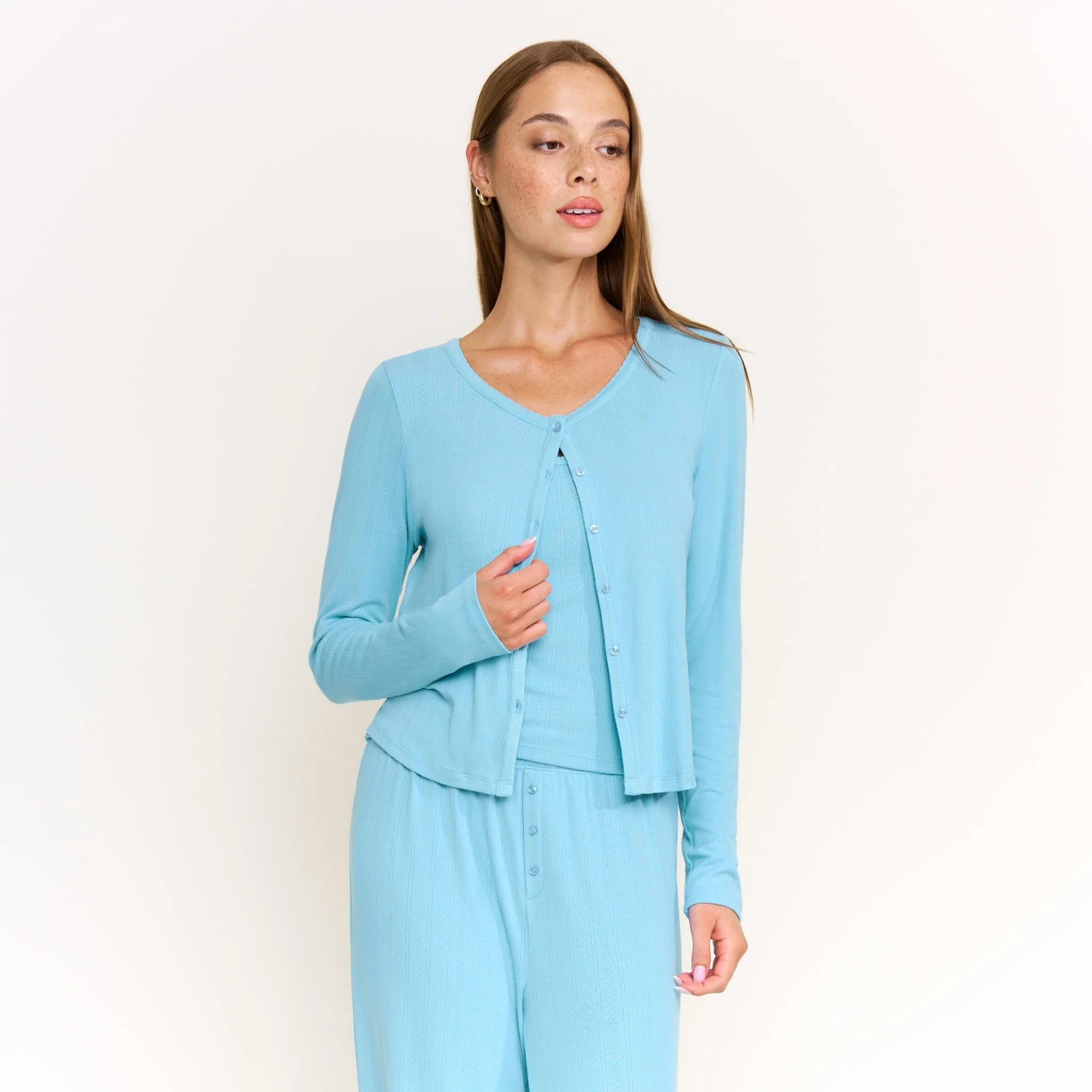 Blissful Cardigan in Ocean