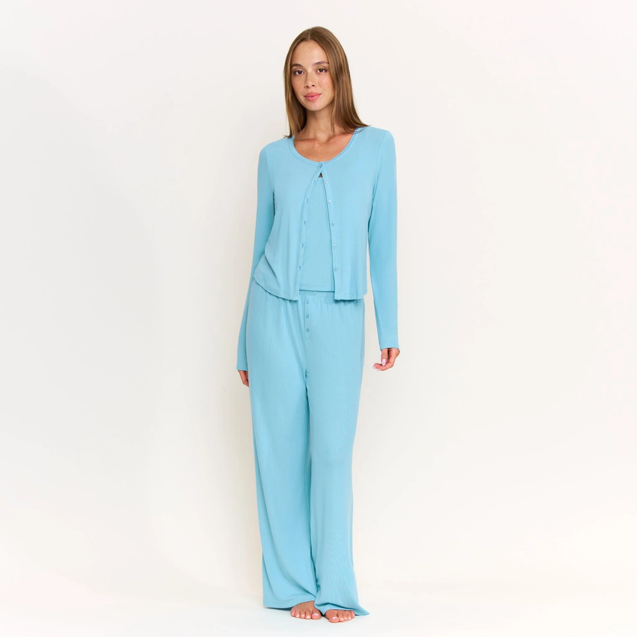 Blissful Cardigan in Ocean - Image 3