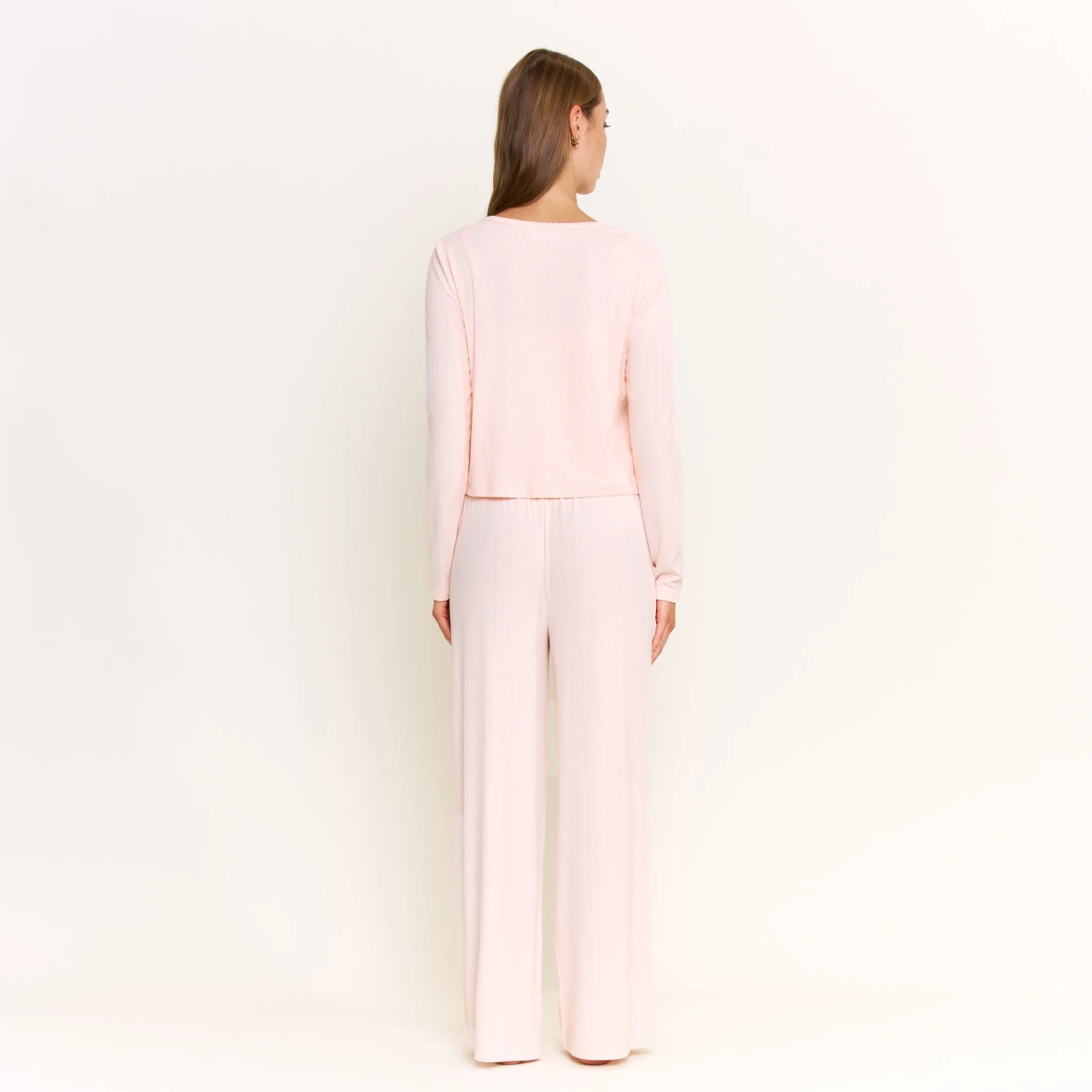 Blissful Cardigan in Peach Sorbet - Image 4