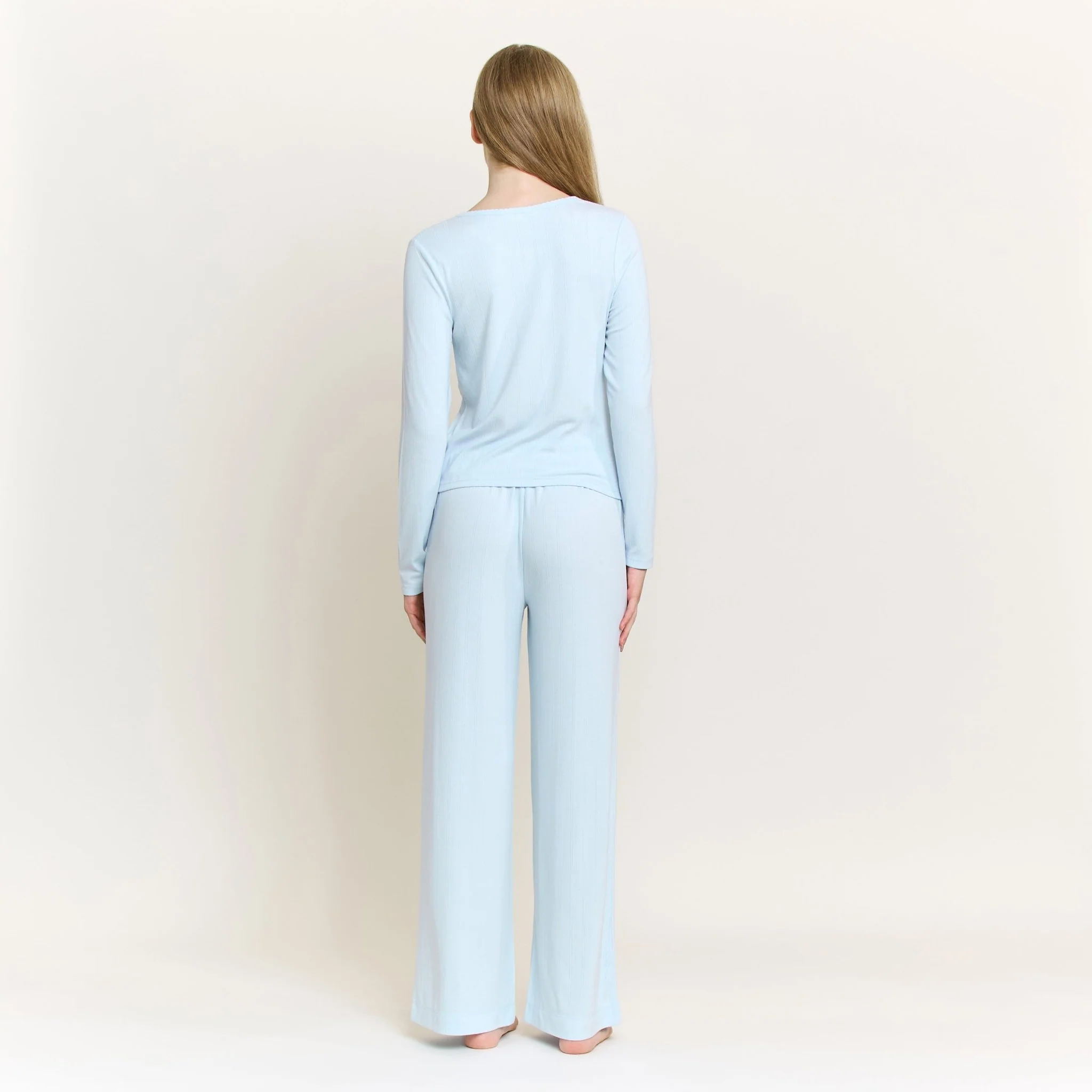 Blissful Long Henley Set in Dreamy - Image 4