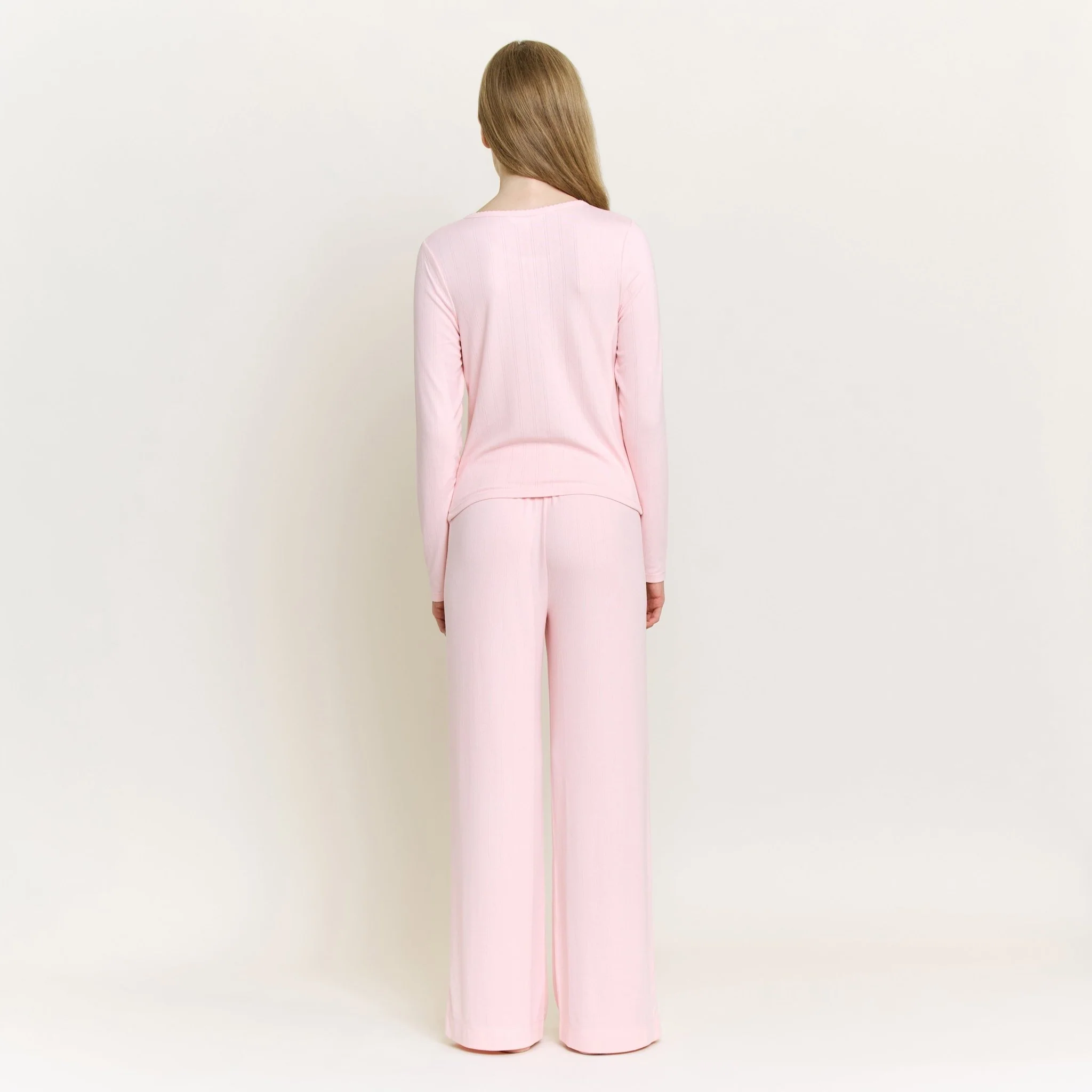 Blissful Long Henley Set in Flora - Image 4