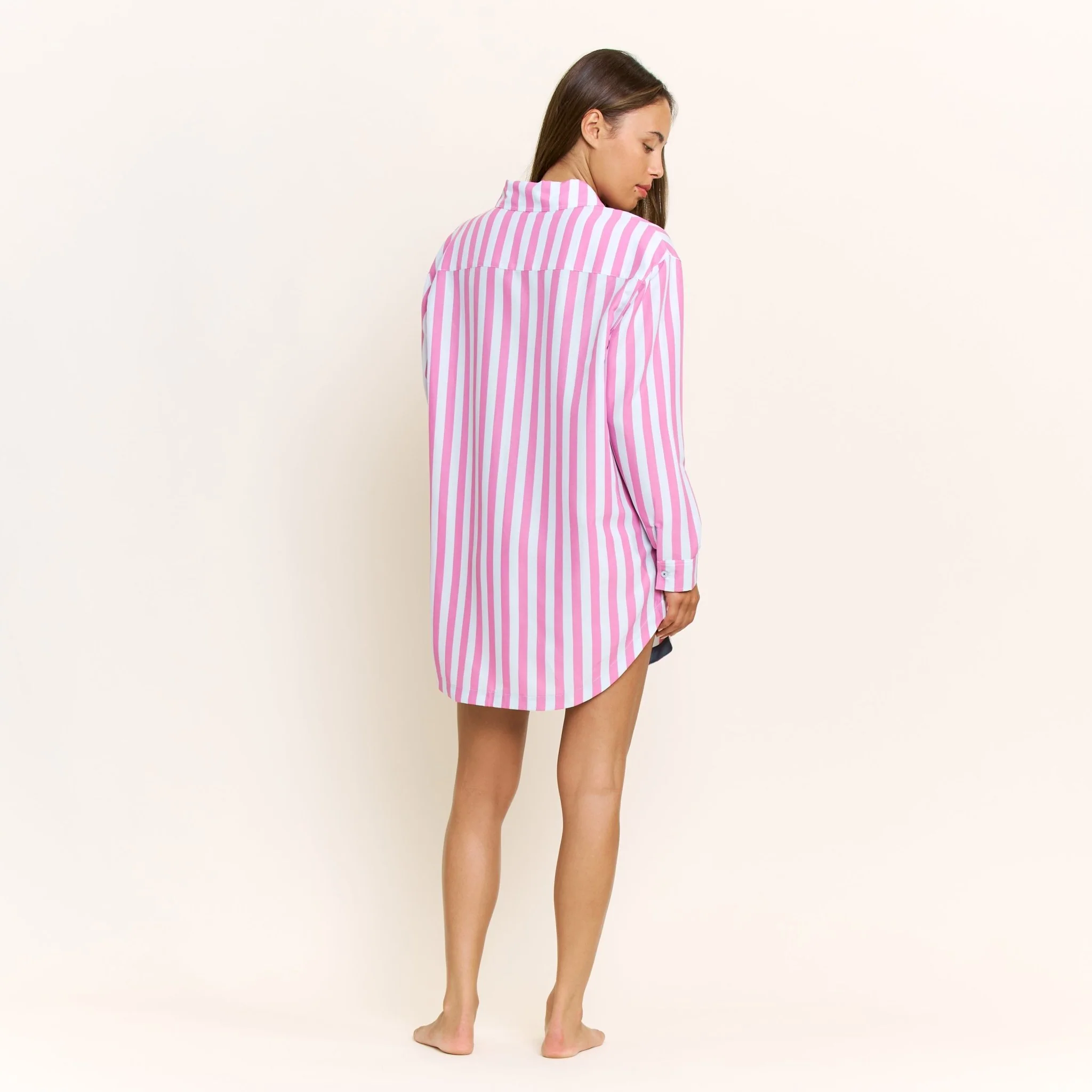 Brunch Date Sleepshirt in Drift Stripe - Image 4