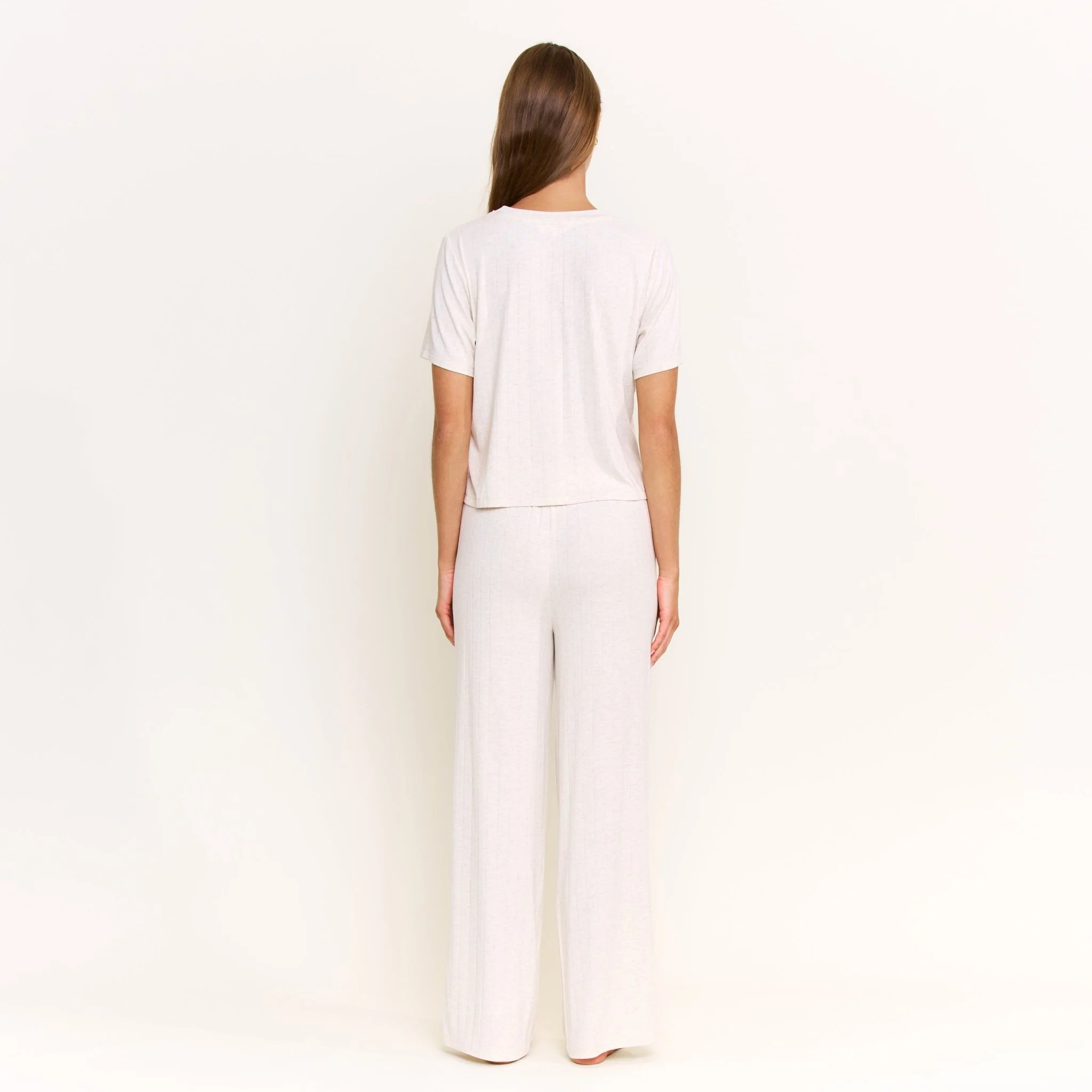 Cloud Modal Pant in Heather Oatmeal - Image 6
