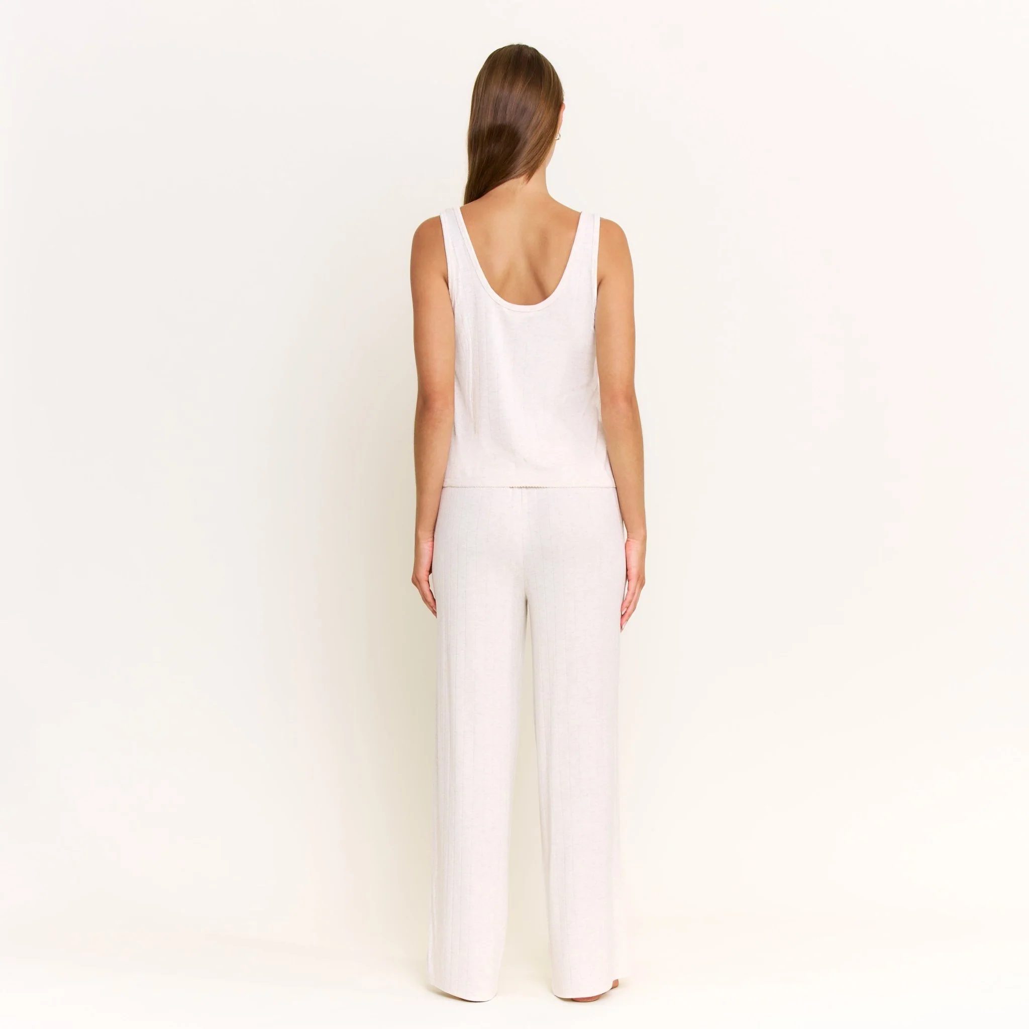 Cloud Modal Pant in Heather Oatmeal - Image 9