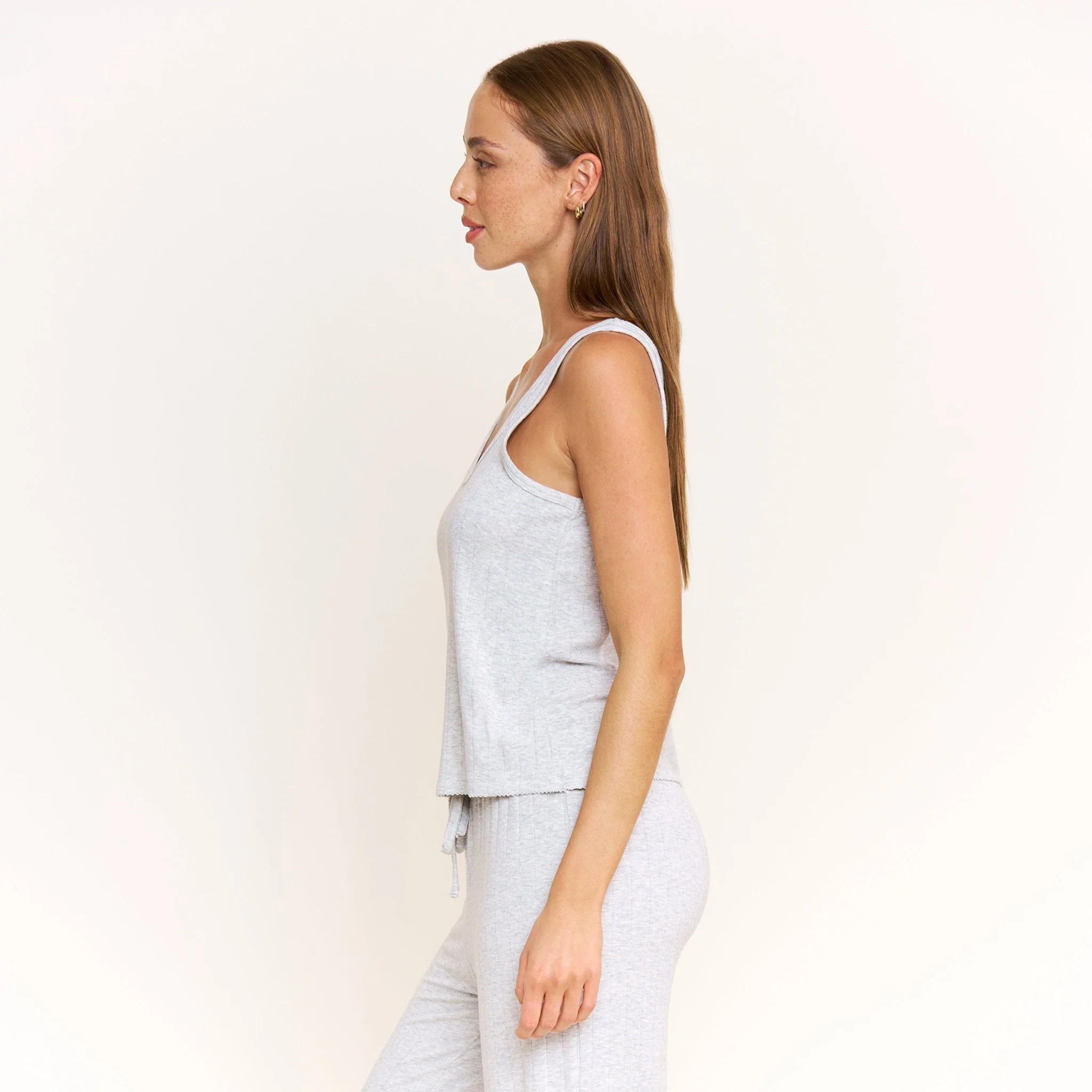 Cloud Modal Tank in Heather Grey - Image 2
