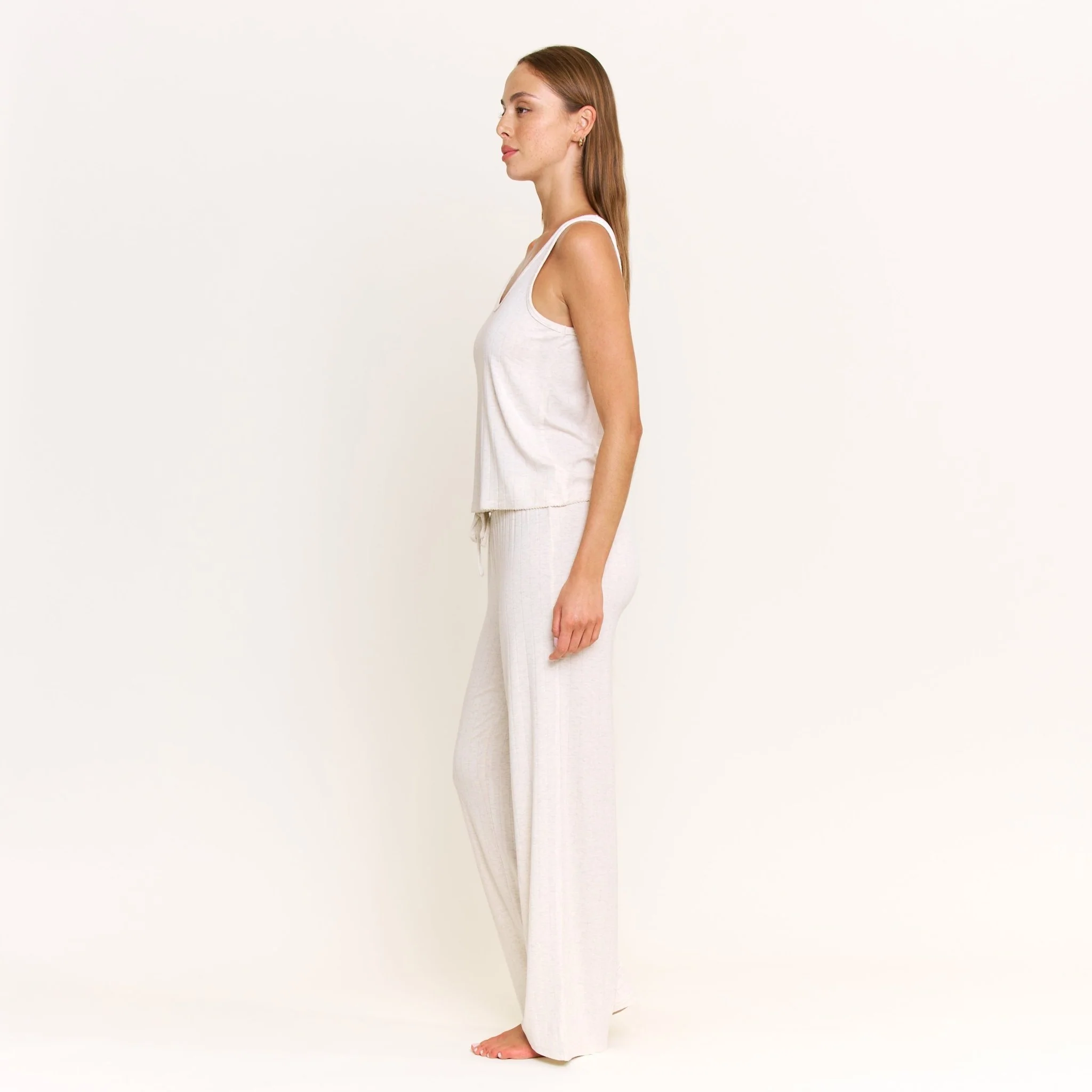 Cloud Modal Tank in Heather Oatmeal - Image 9