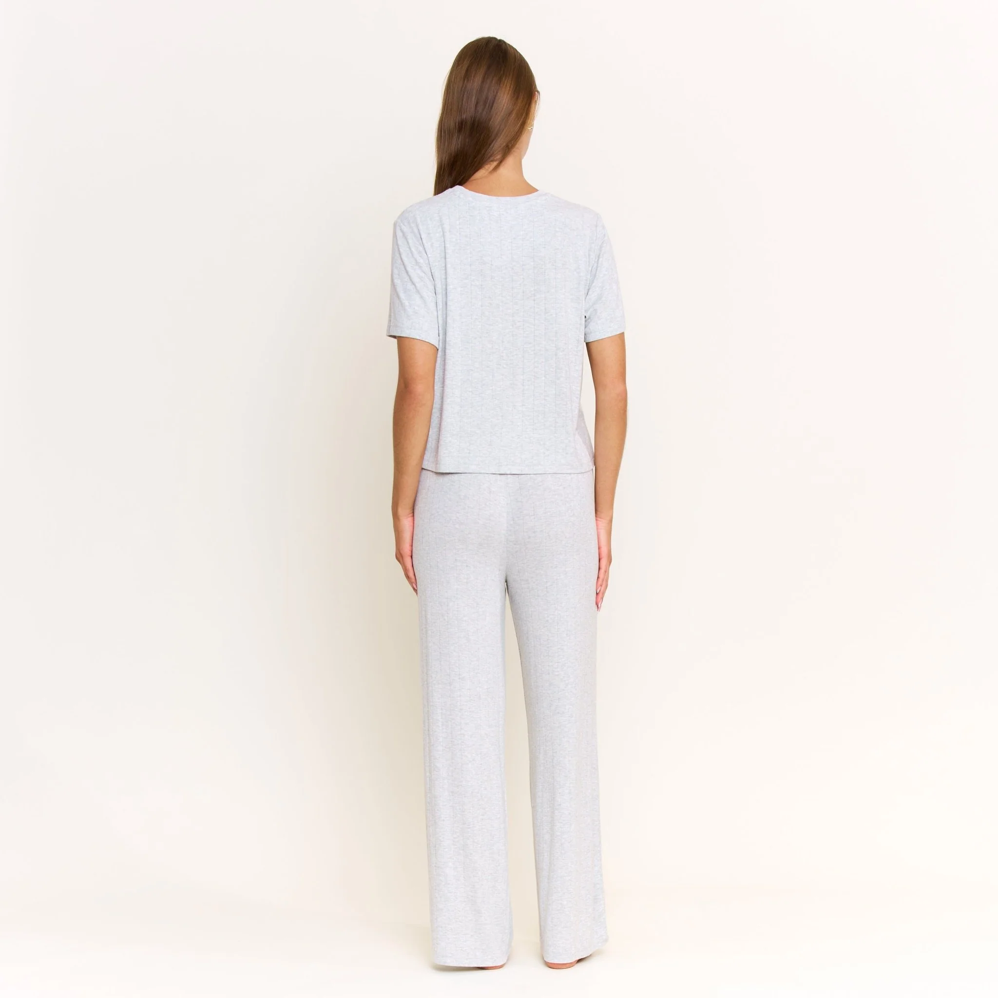 Cloud Modal Tee in Heather Grey - Image 9