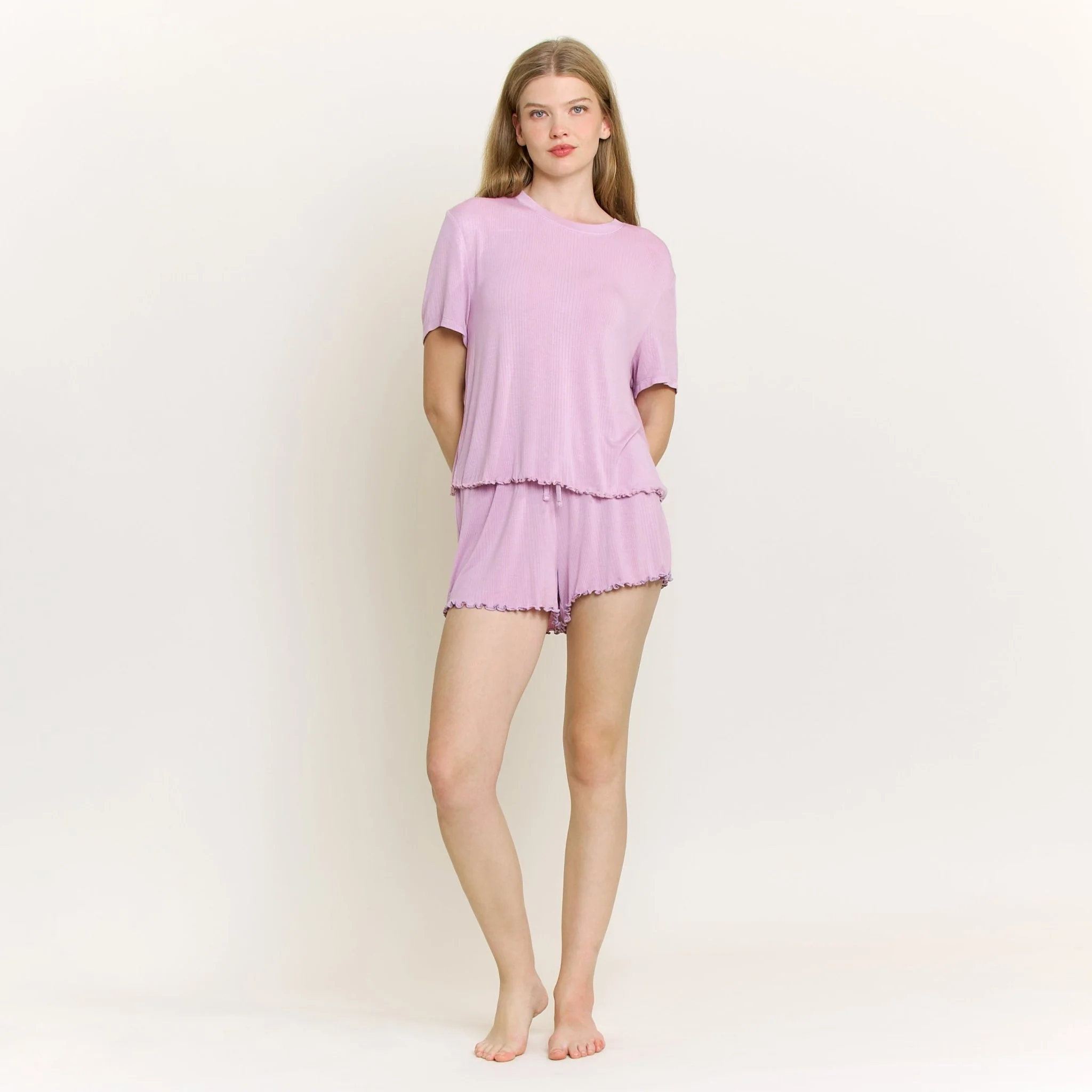 Dreamland Shortie Set in Iris Bloom - Image 2