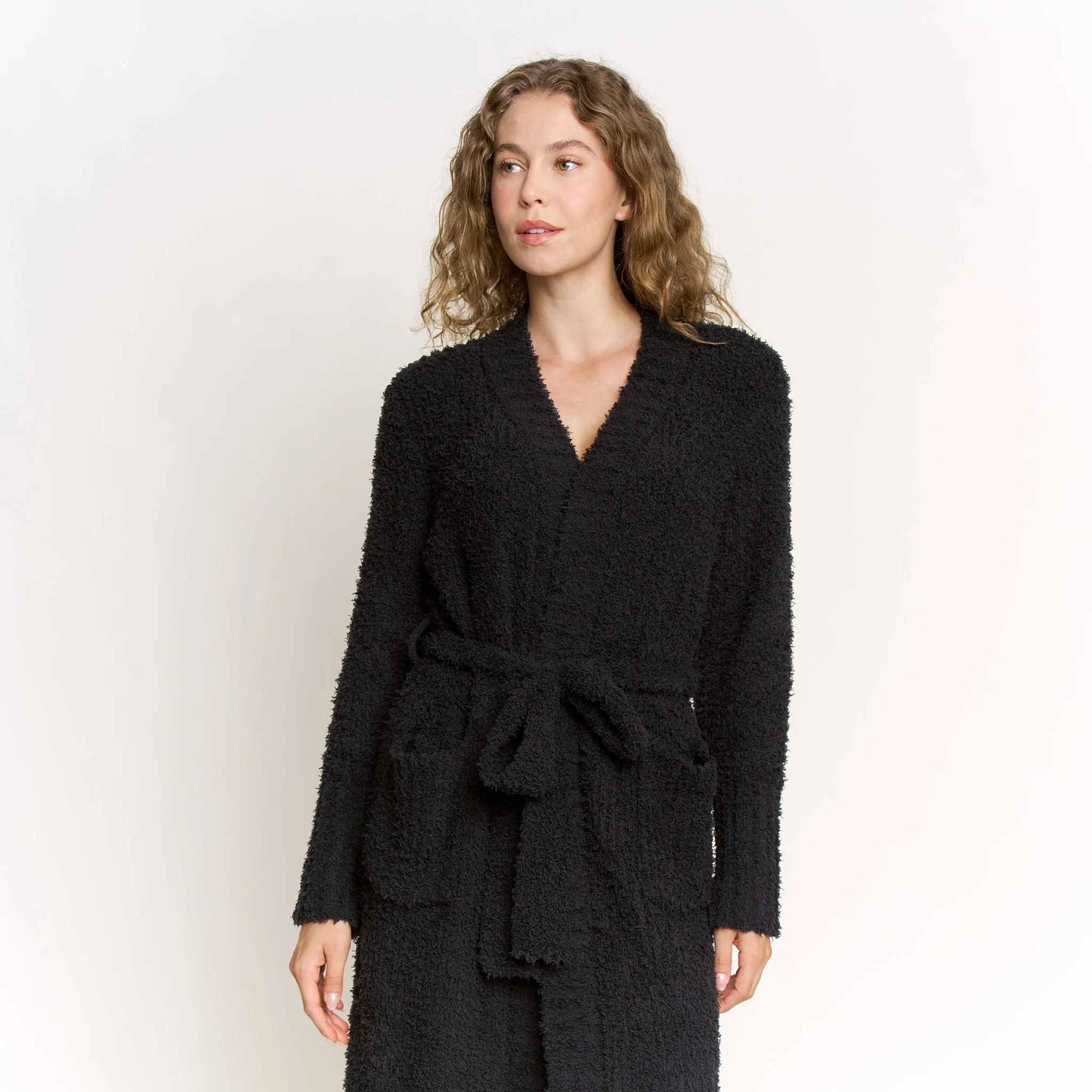 Morning Brew Robe In Black - Image 2