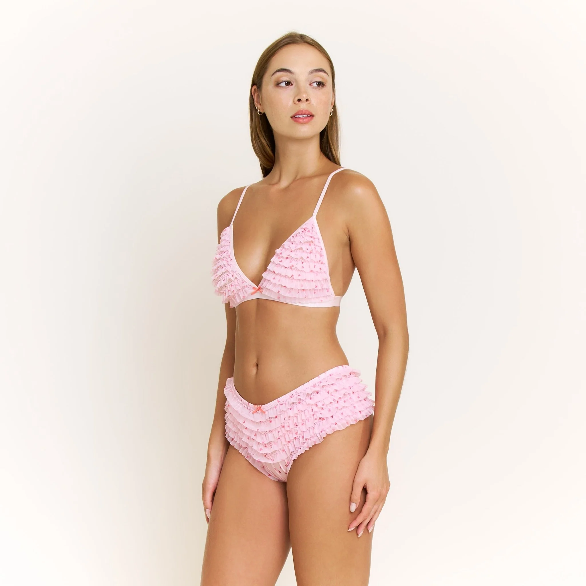Rumba Bralette in Marzipan Hearts - Image 3