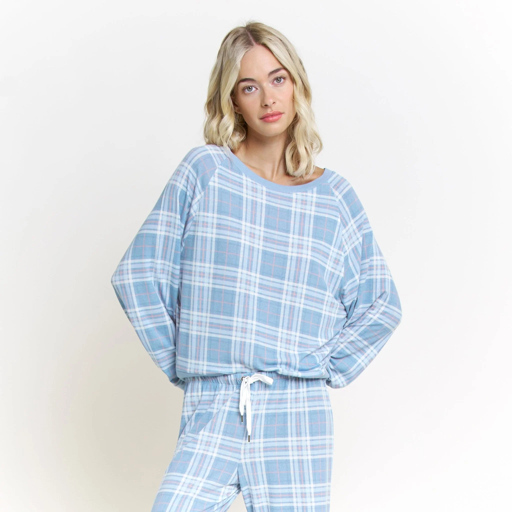 Star Seeker Long Set in Chambray Plaid - Image 2