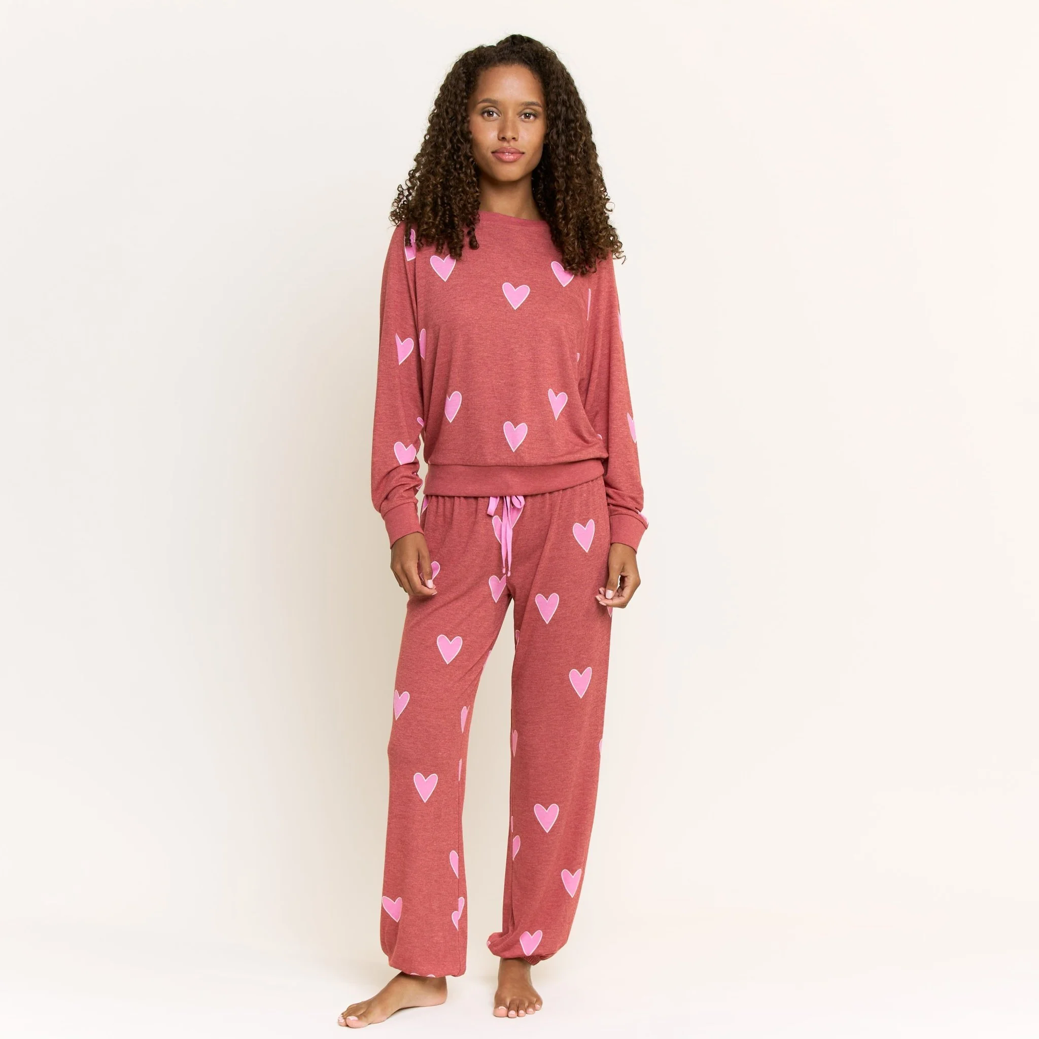 Star Seeker Long Set in Cherry Hearts