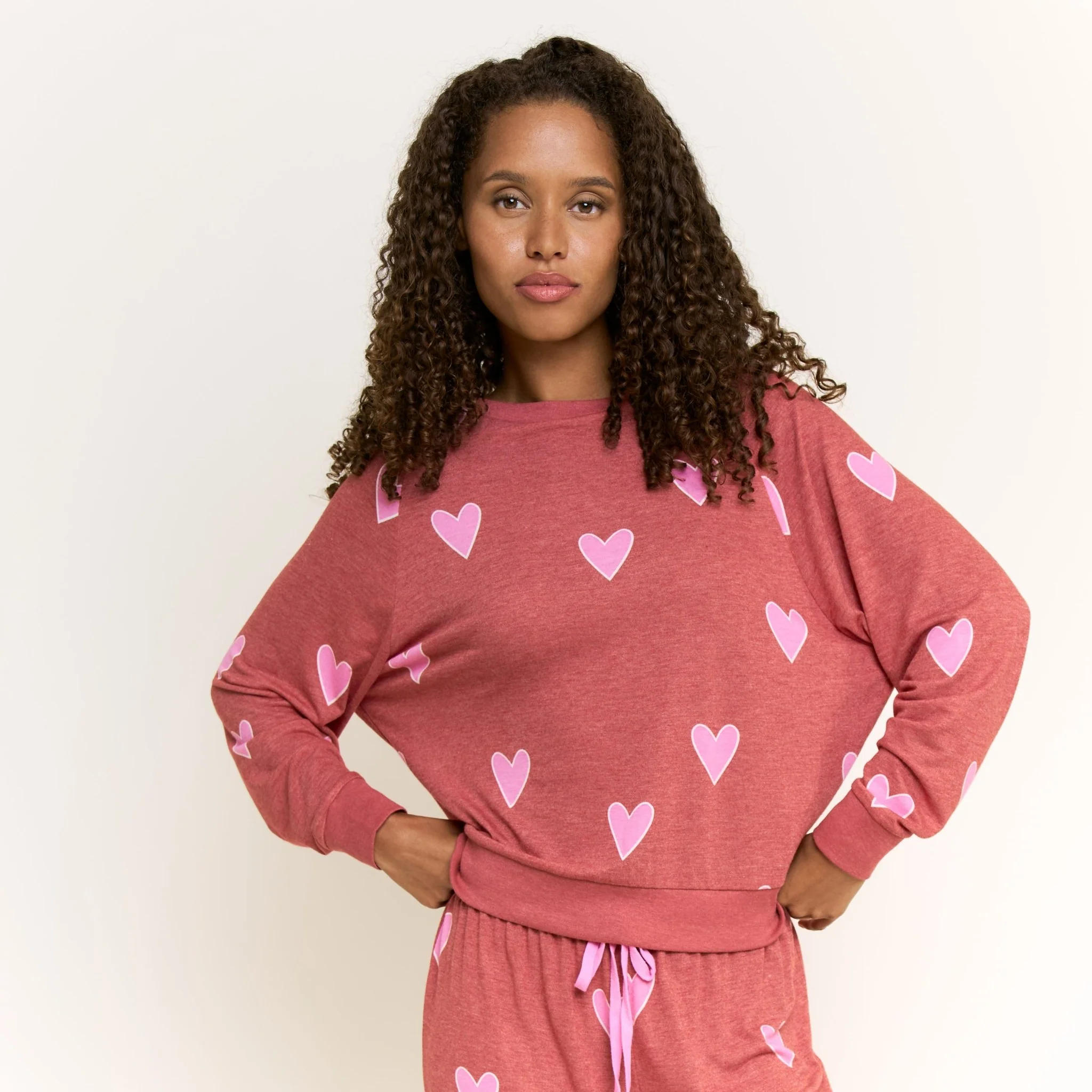 Star Seeker Long Set in Cherry Hearts - Image 2
