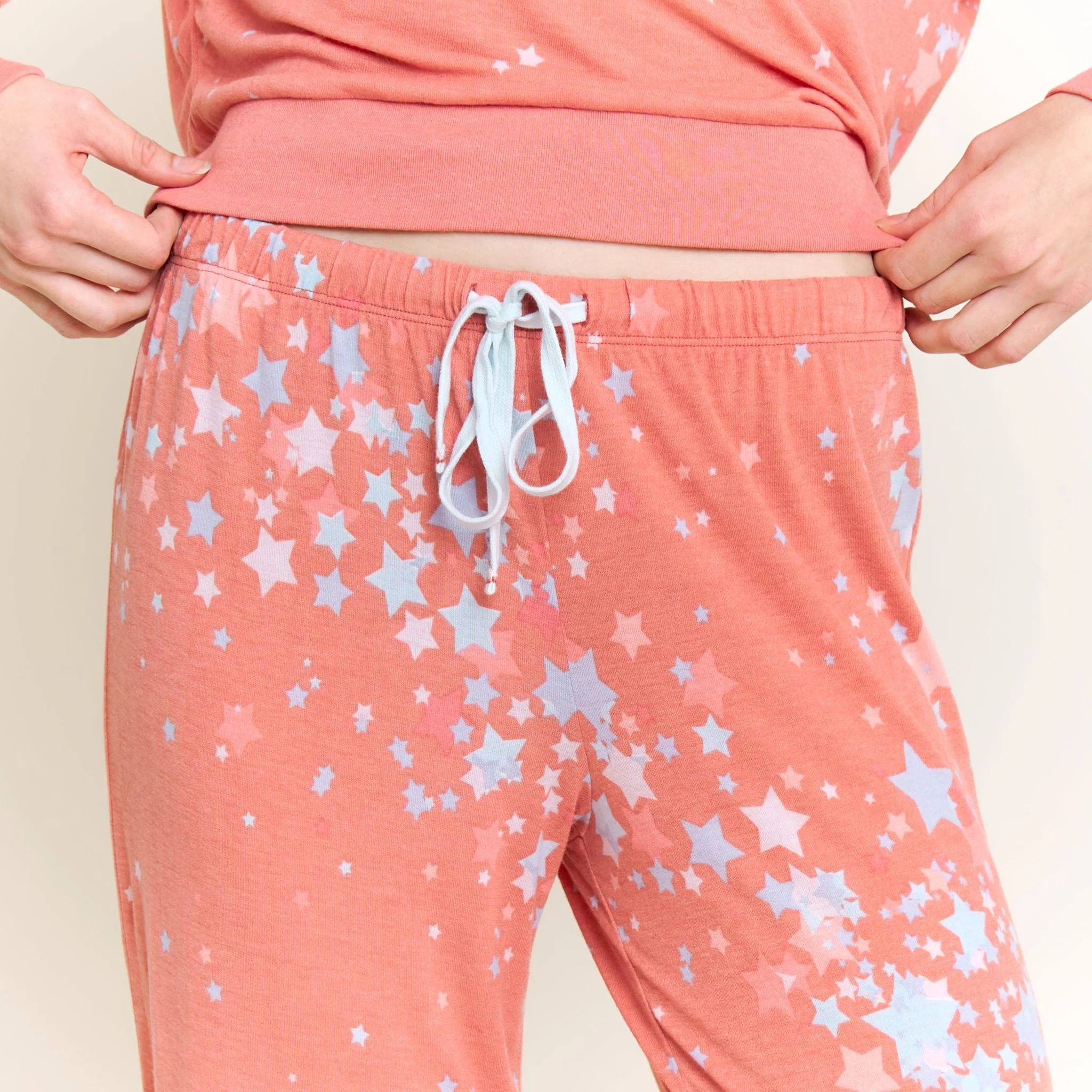 Star Seeker Long Set in Coral Blush Stars - Image 5