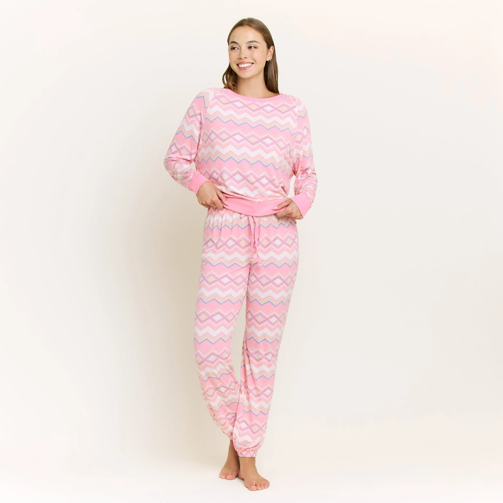 Star Seeker Long Set in Paloma Fair Isle