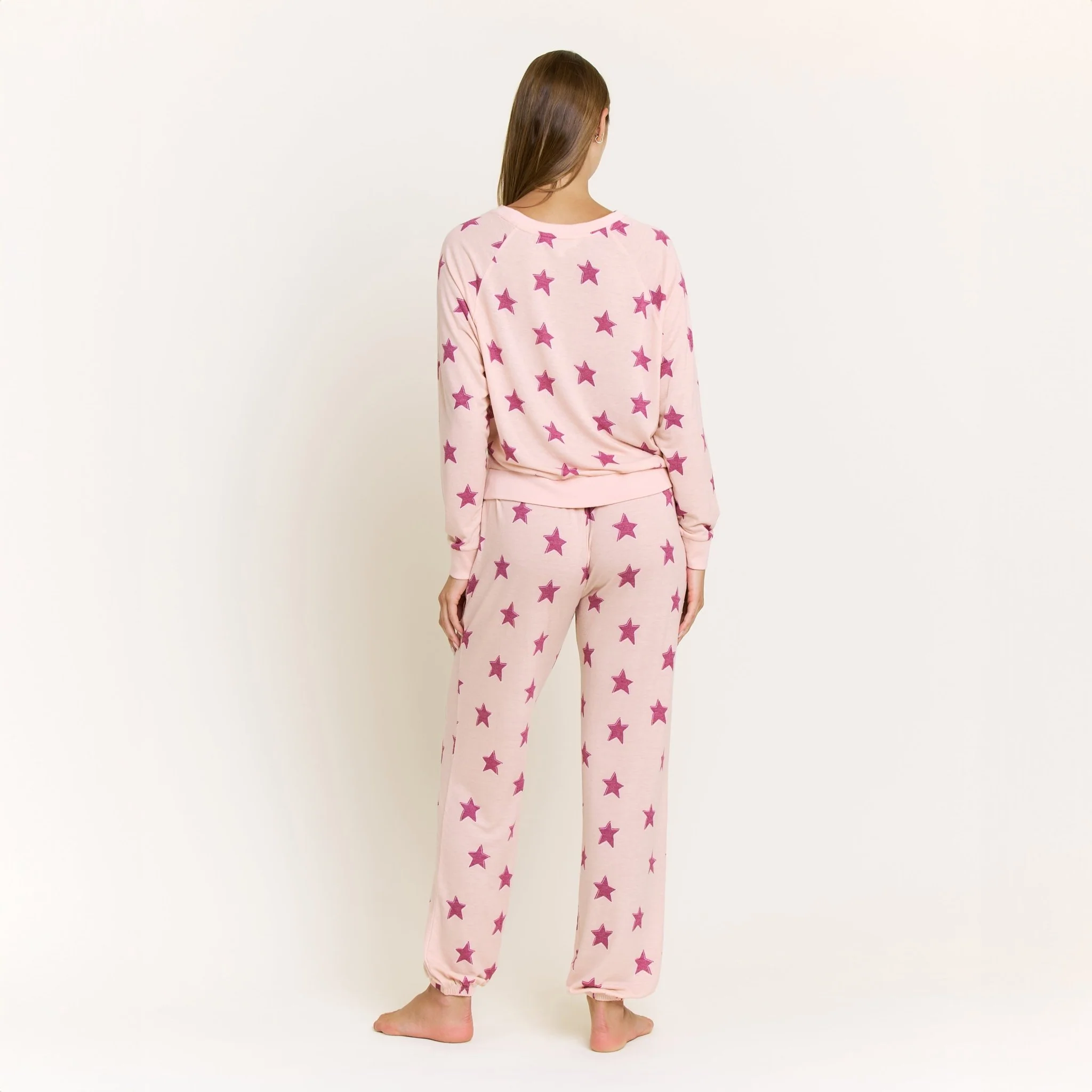 Star Seeker Long Set in Soft Pink Stars - Image 6