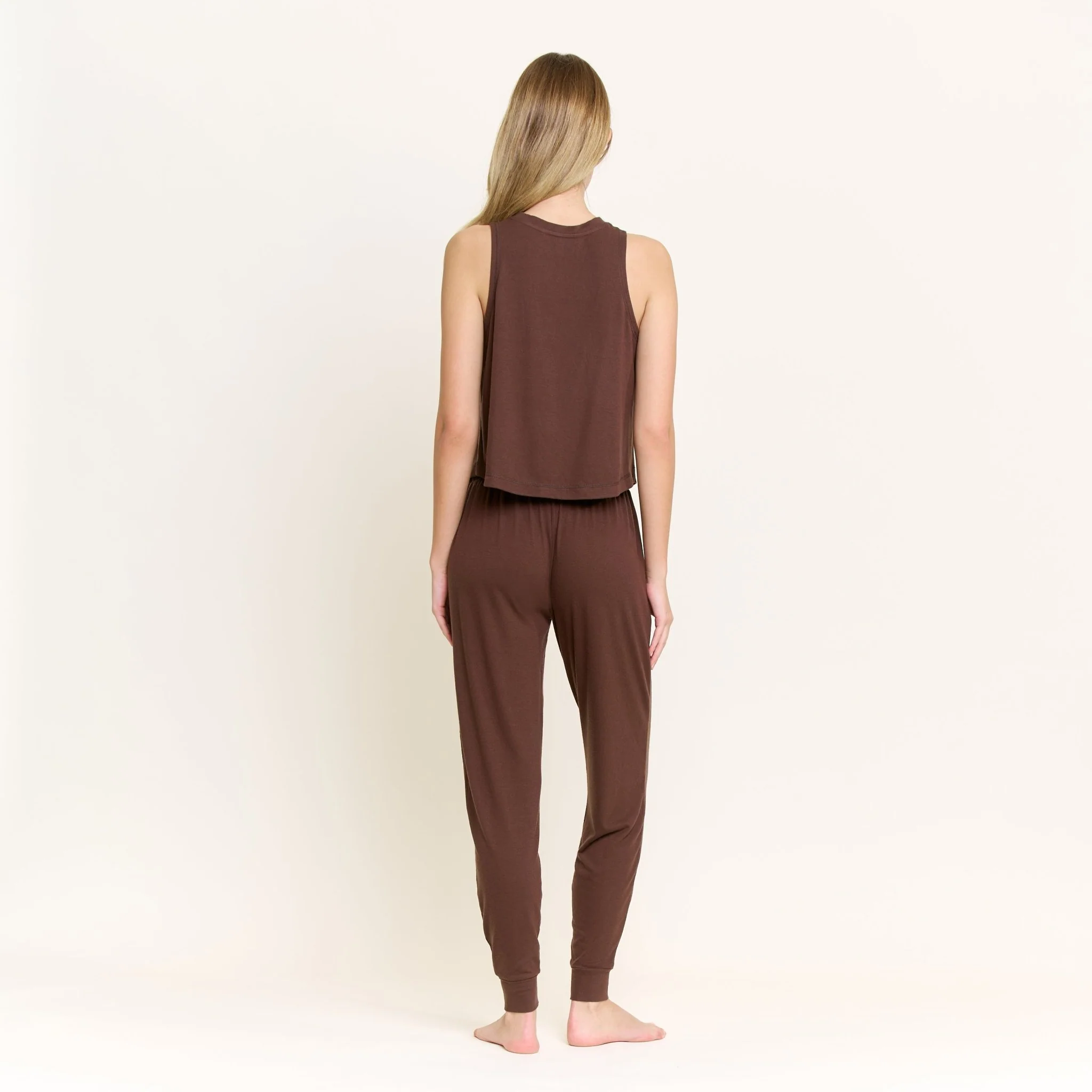 Star Seeker Tank Pant Set in Chocolate - Image 4