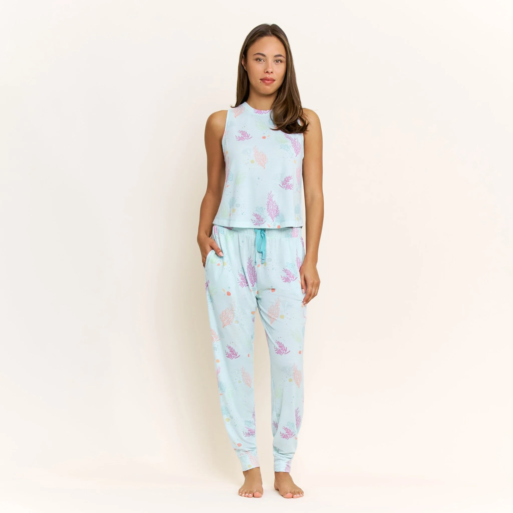 Star Seeker Tank Pant Set in Drift Tides