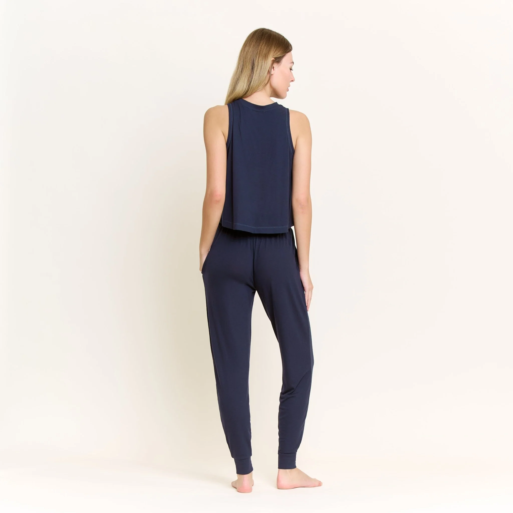 Star Seeker Tank Pant Set in Midnight - Image 4