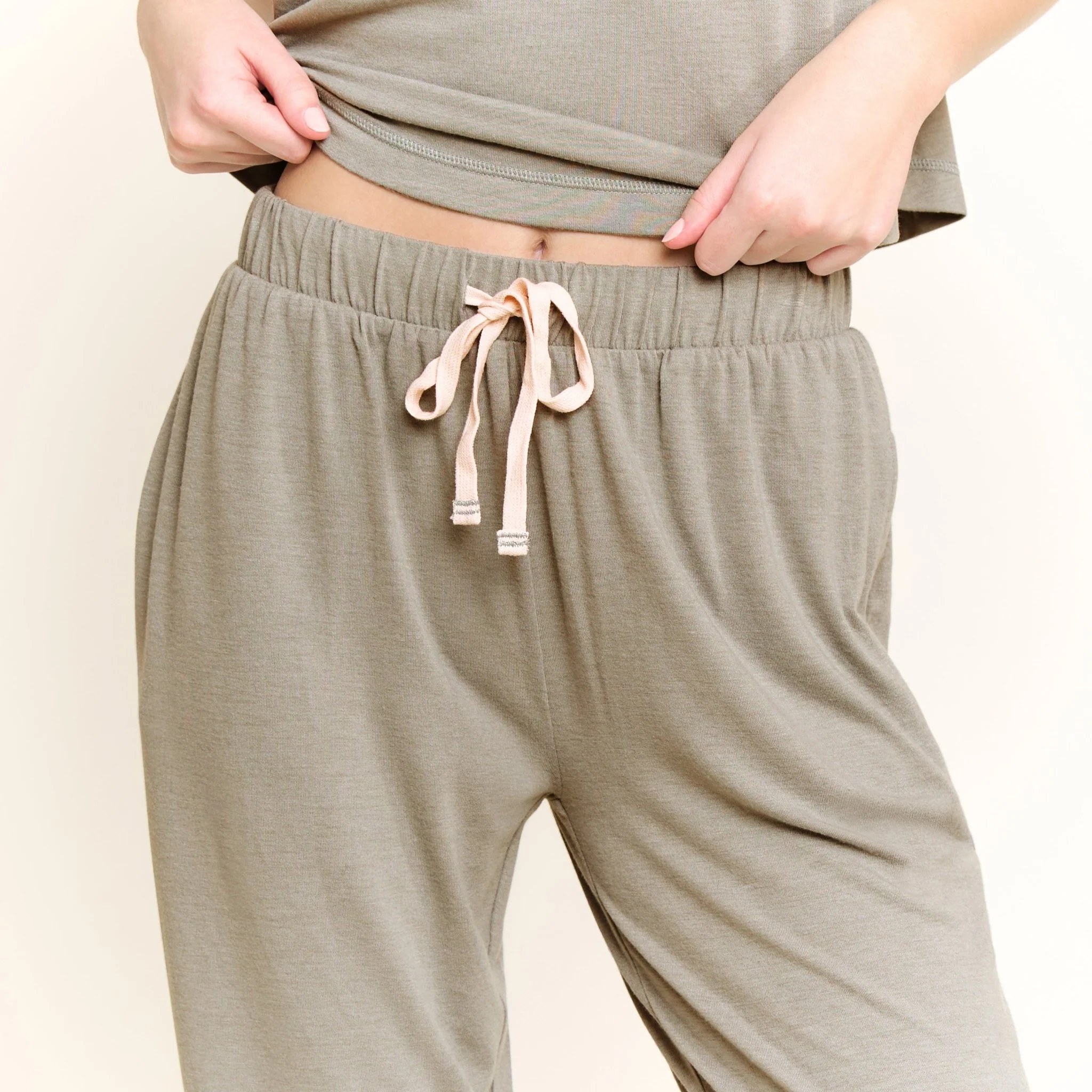 Star Seeker Tank Pant Set in Soft Olive - Image 5