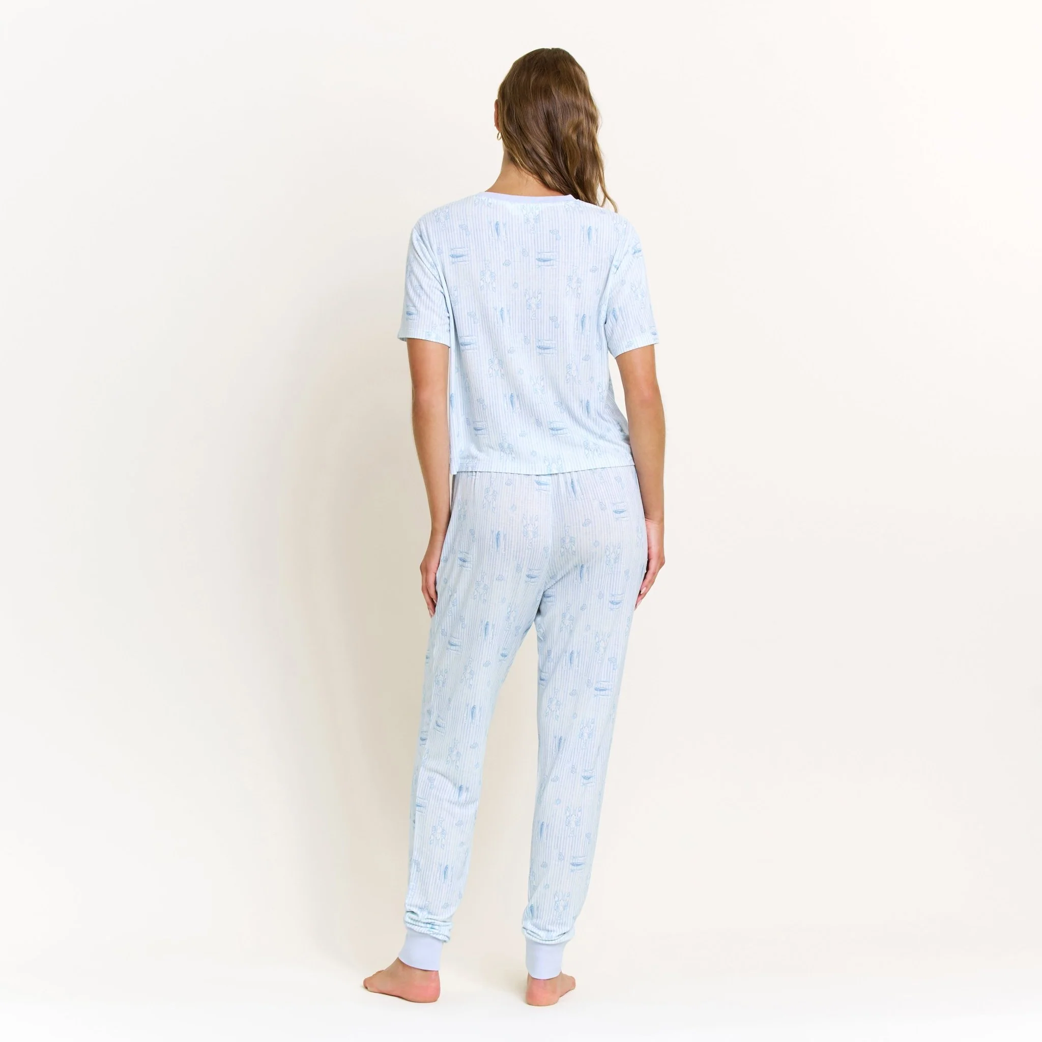 Star Seeker Tee Jogger Set in Saltwater Sonata - Image 4