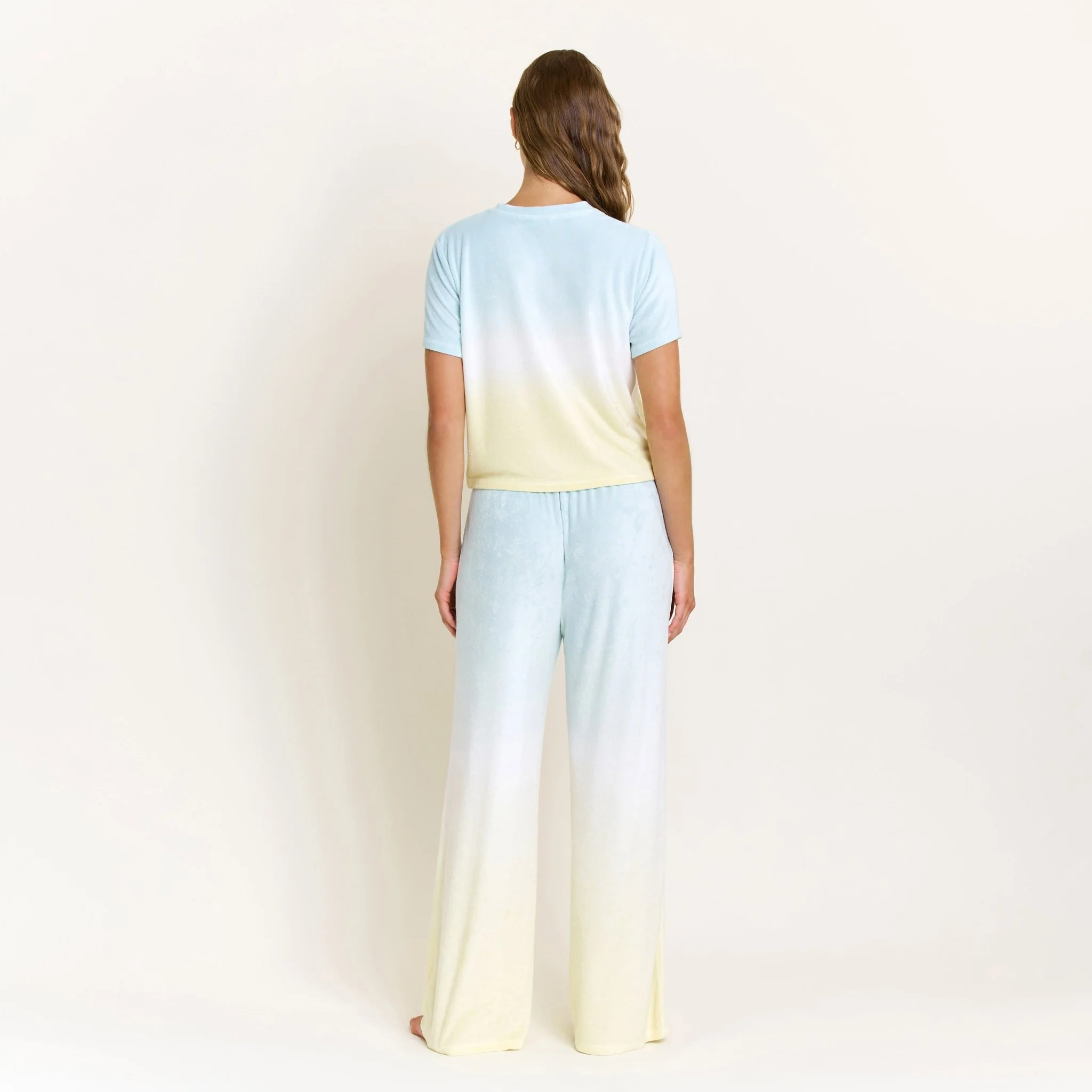 Take A Break Tee Pant Set in Sunrise Dip-Dye - Image 4